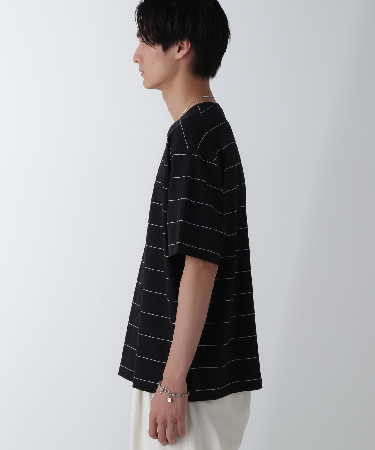 リラックスボーダーTシャツ 半袖