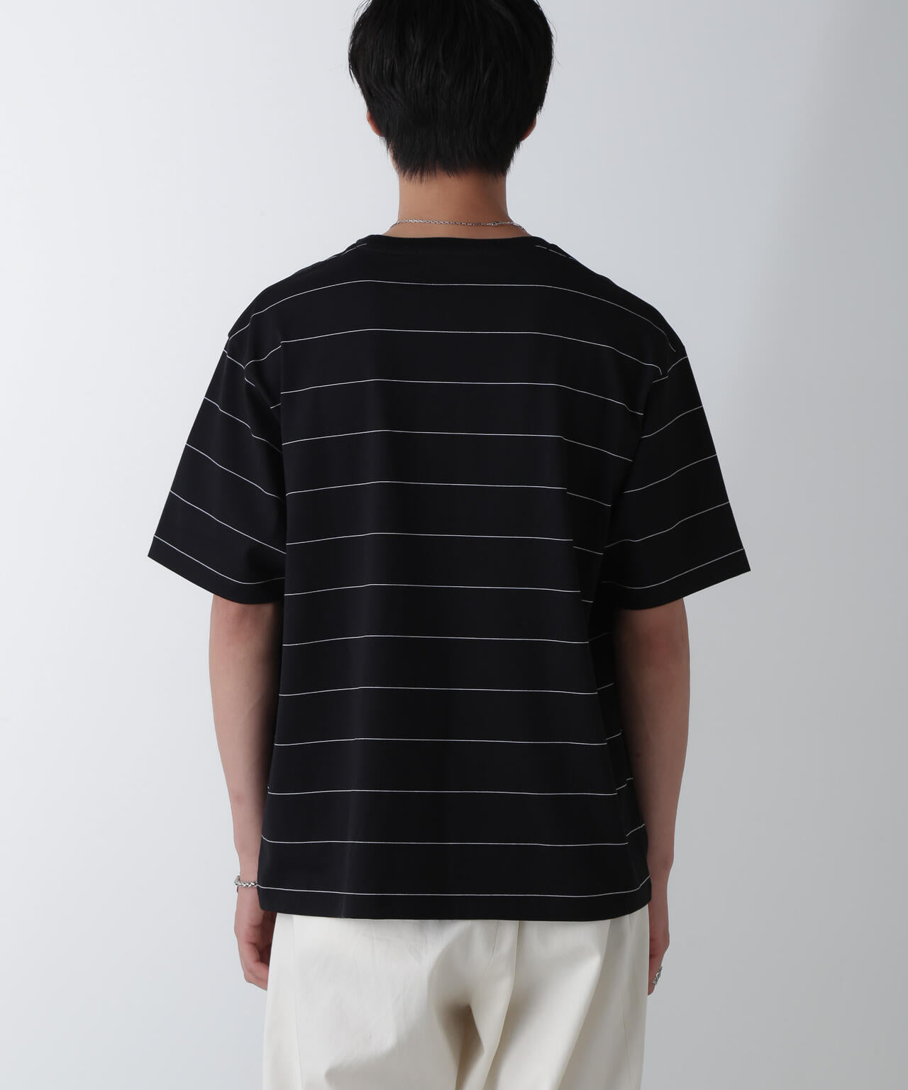 リラックスボーダーTシャツ 半袖