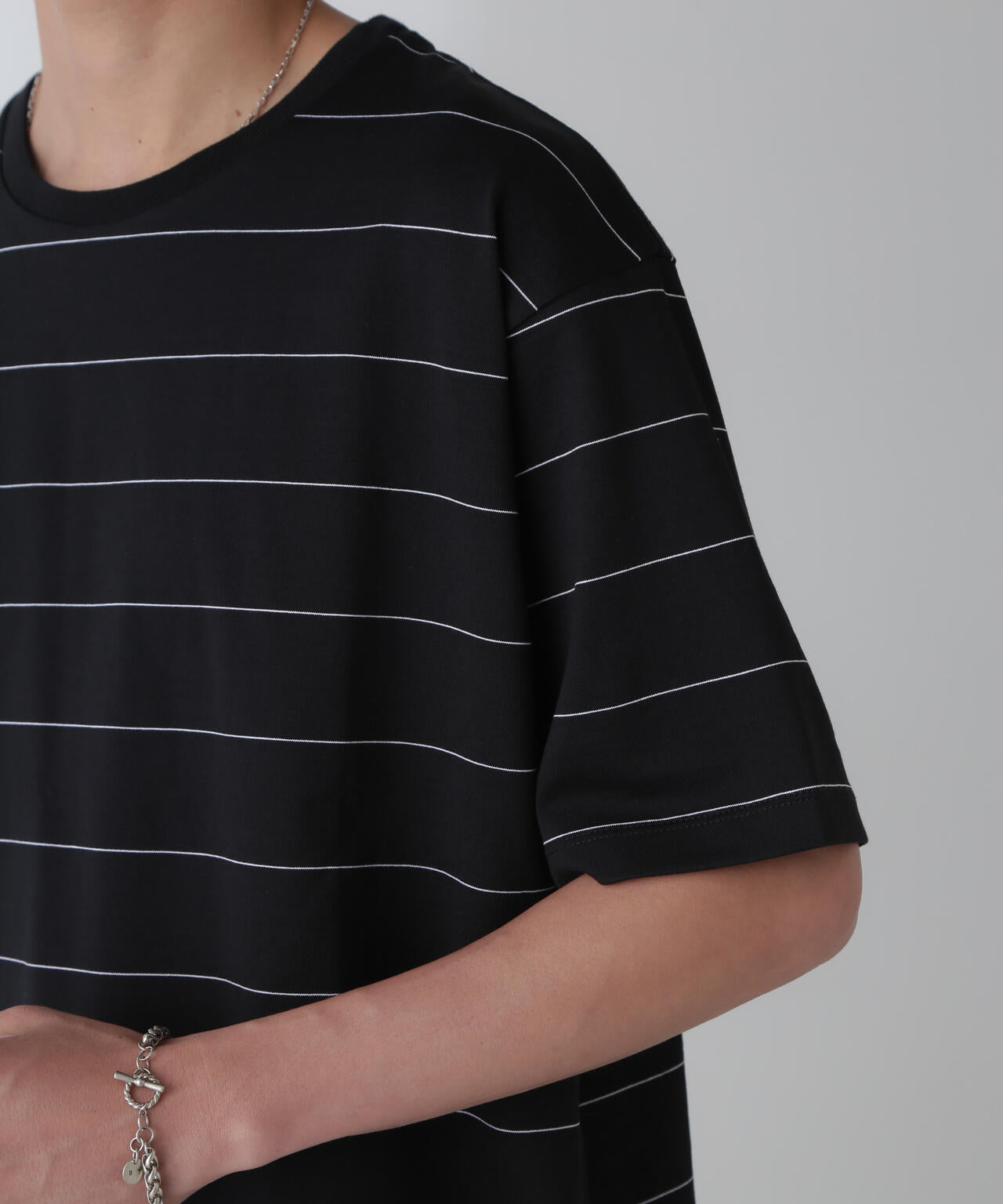 リラックスボーダーTシャツ 半袖