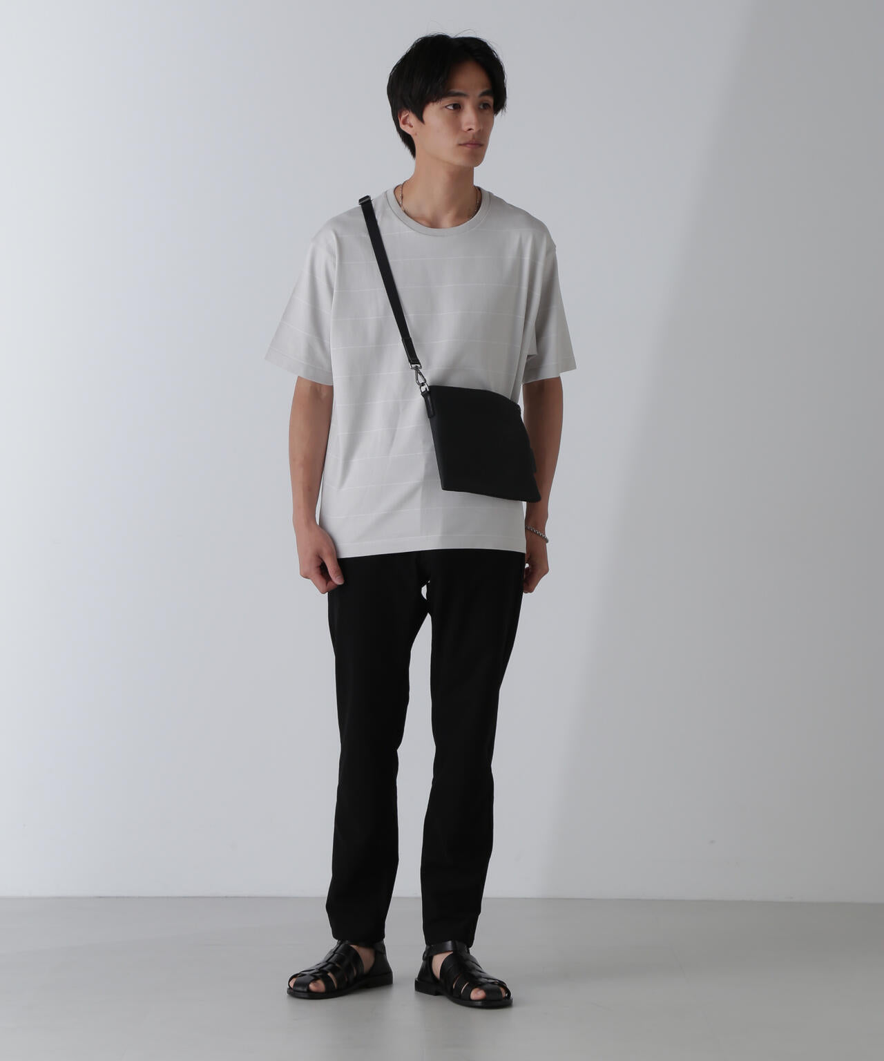 リラックスボーダーTシャツ 半袖