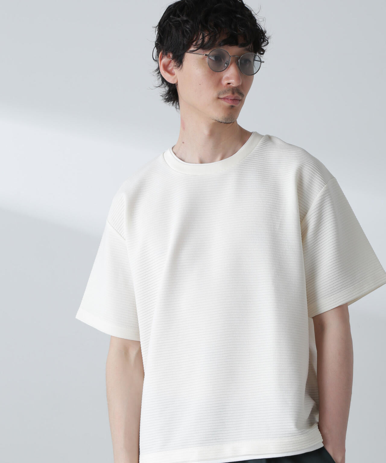 ガーターフェイクレイヤードTシャツ 半袖