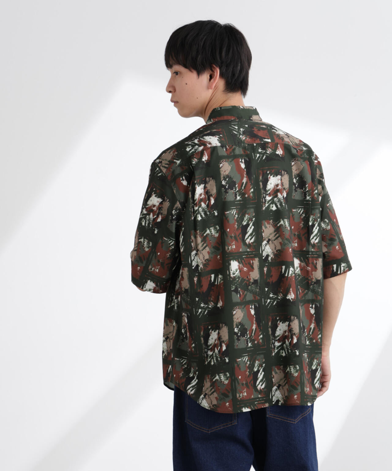 アート柄シャツ 半袖