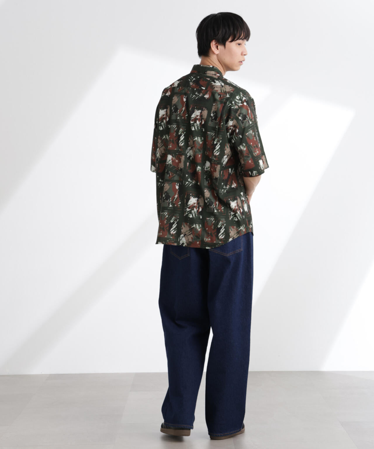アート柄シャツ 半袖