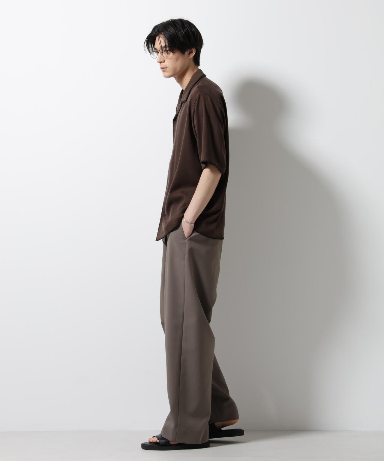 ハンドステッチリラックスシャツ 半袖