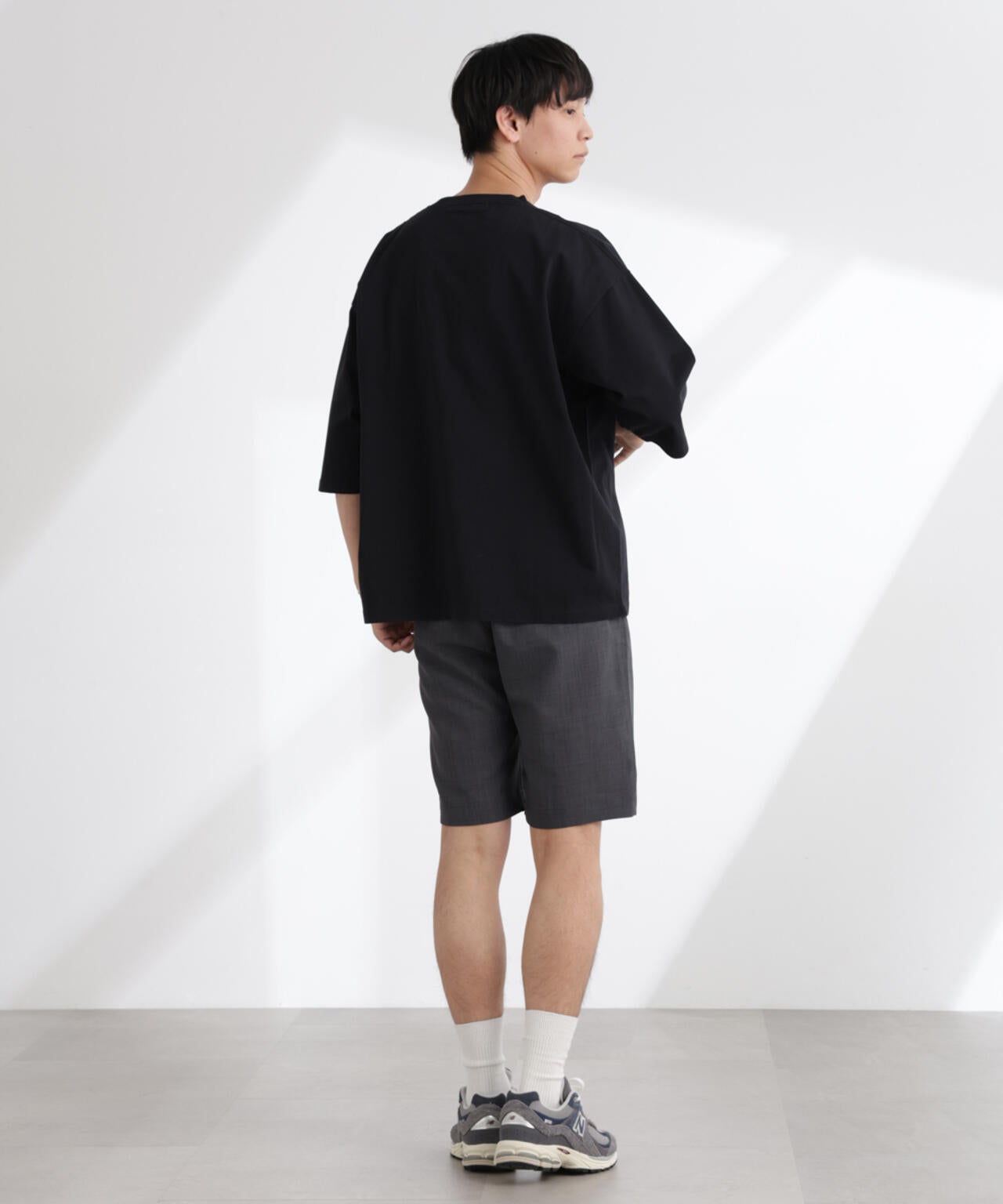ルーズフィットワイドスリーブTシャツ 7分袖