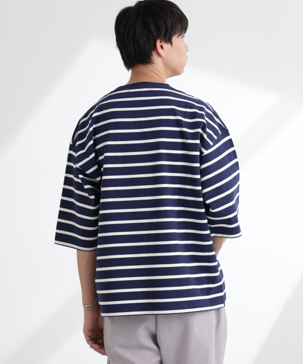ルーズフィットワイドスリーブTシャツ 7分袖