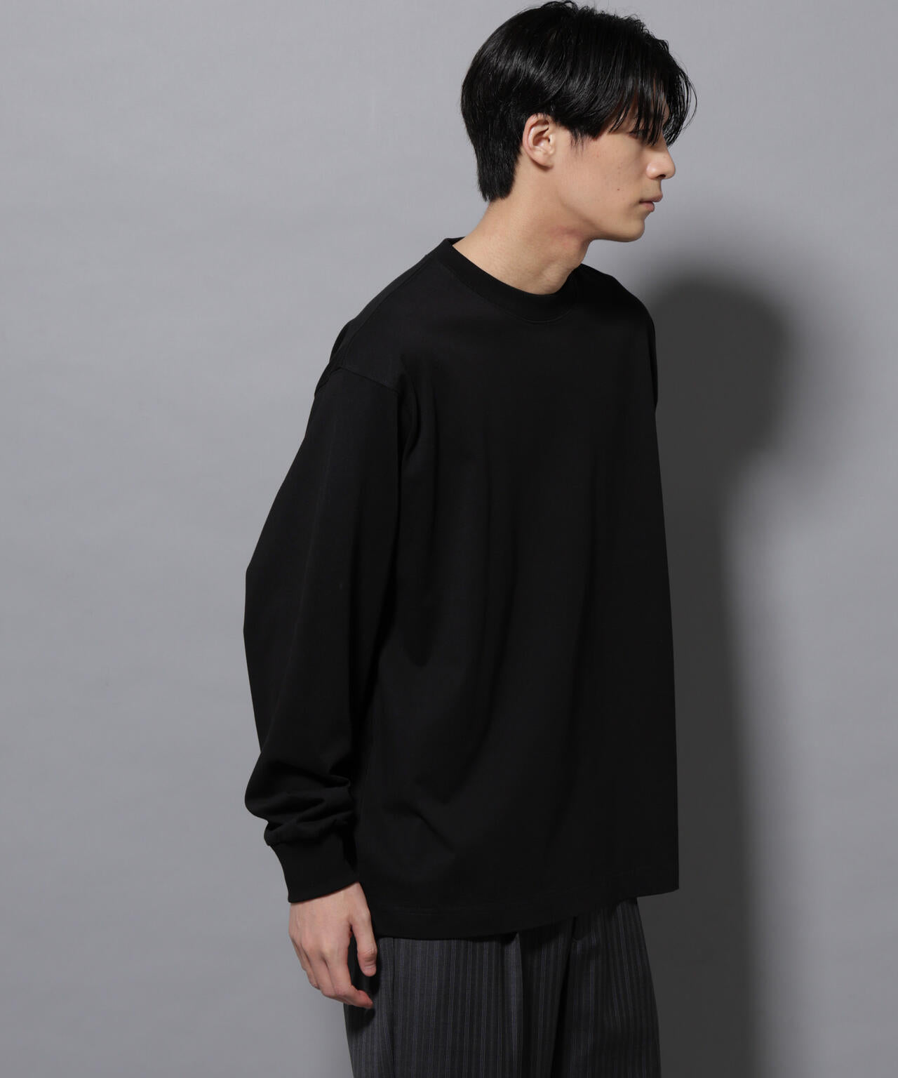 ビックシルエットワンポイントTシャツ 長袖