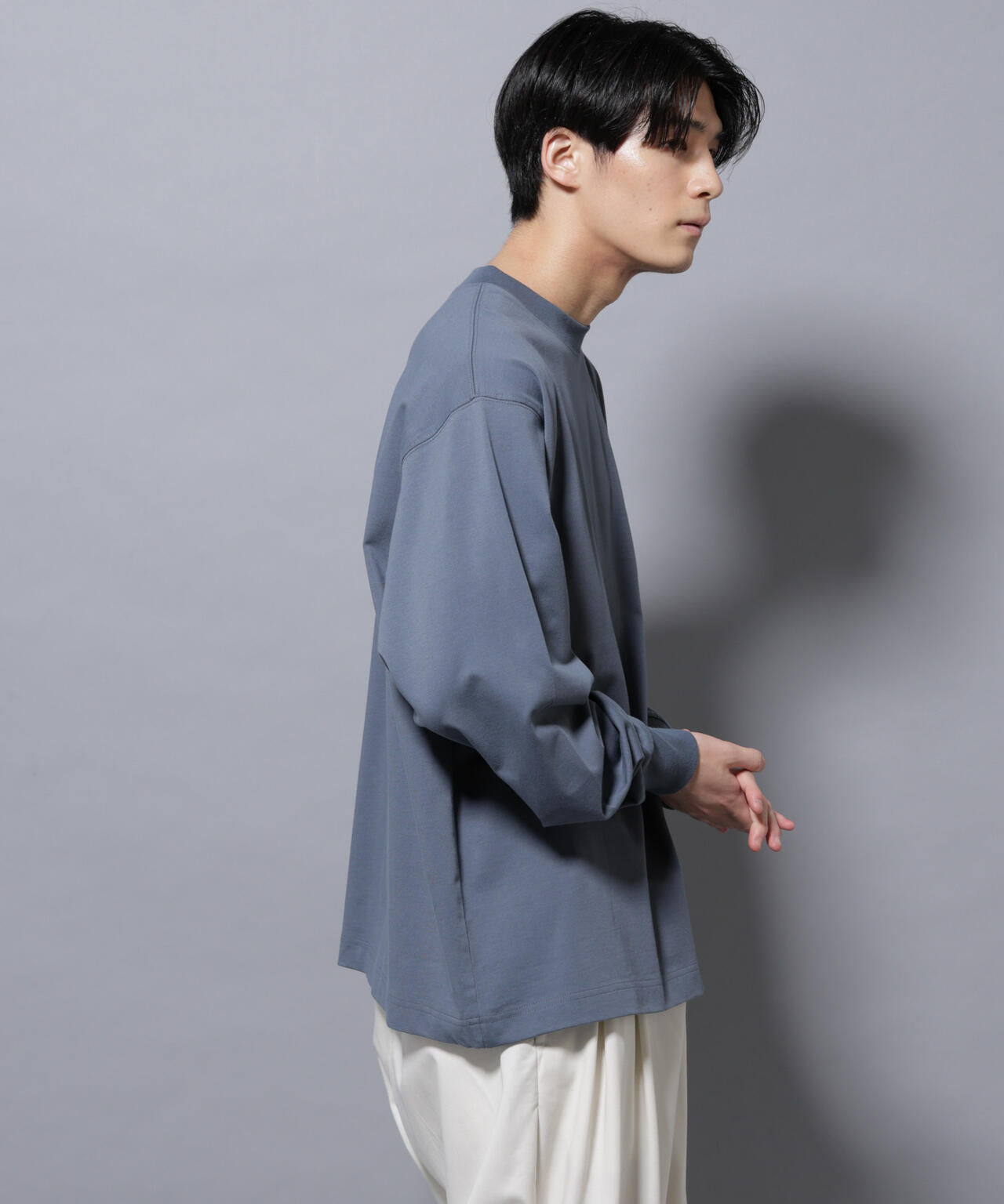 ビックシルエットワンポイントTシャツ 長袖