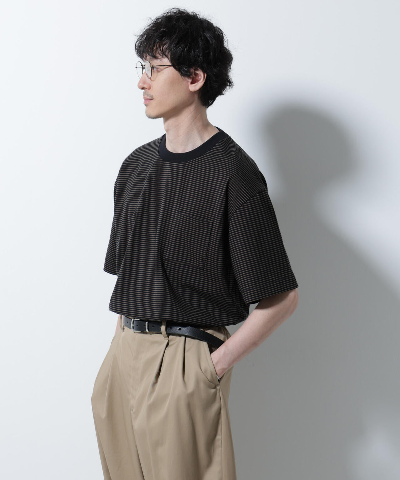 20シルケットボーダーTシャツ 半袖