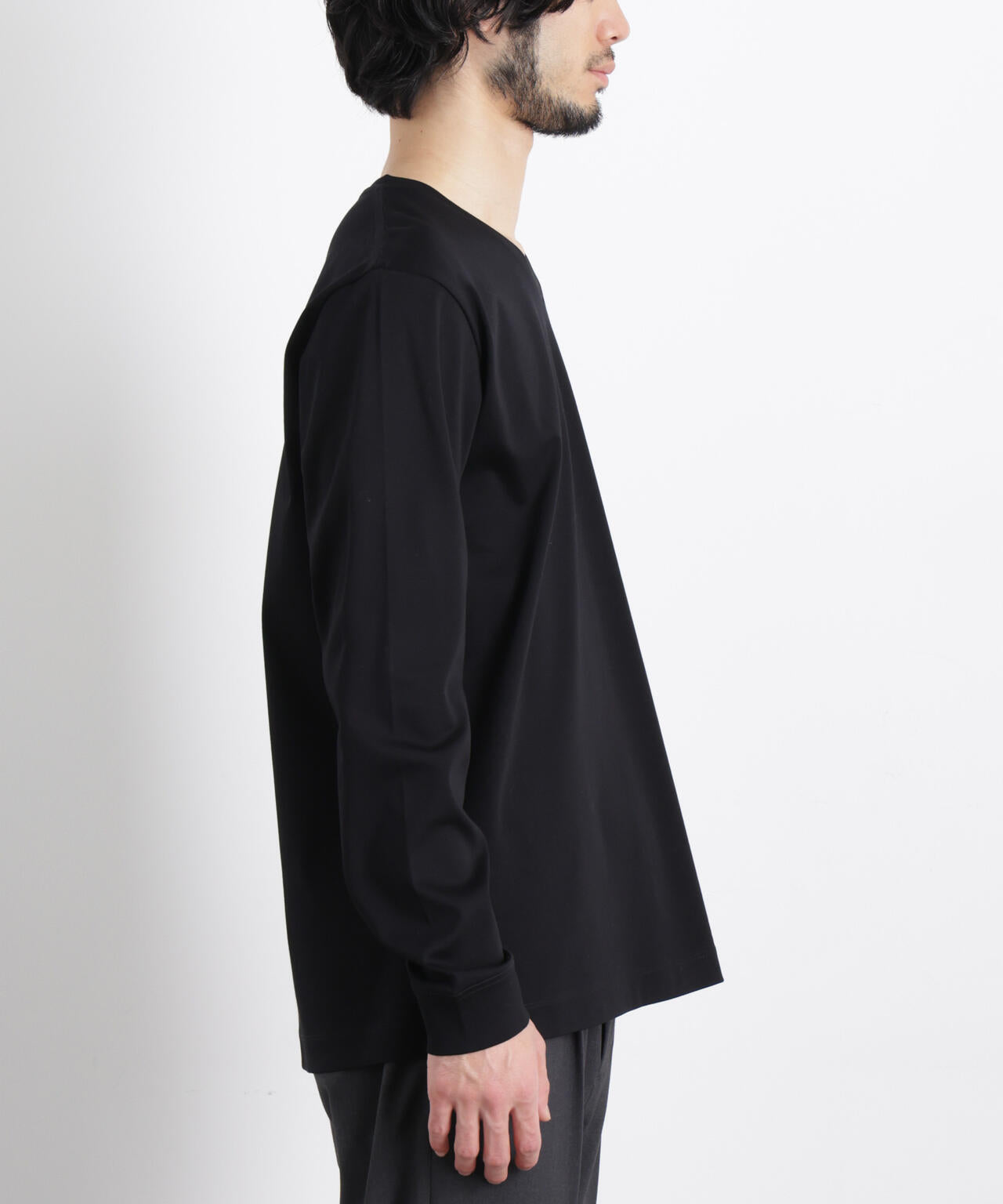 アンチスメルVネックTシャツ 長袖