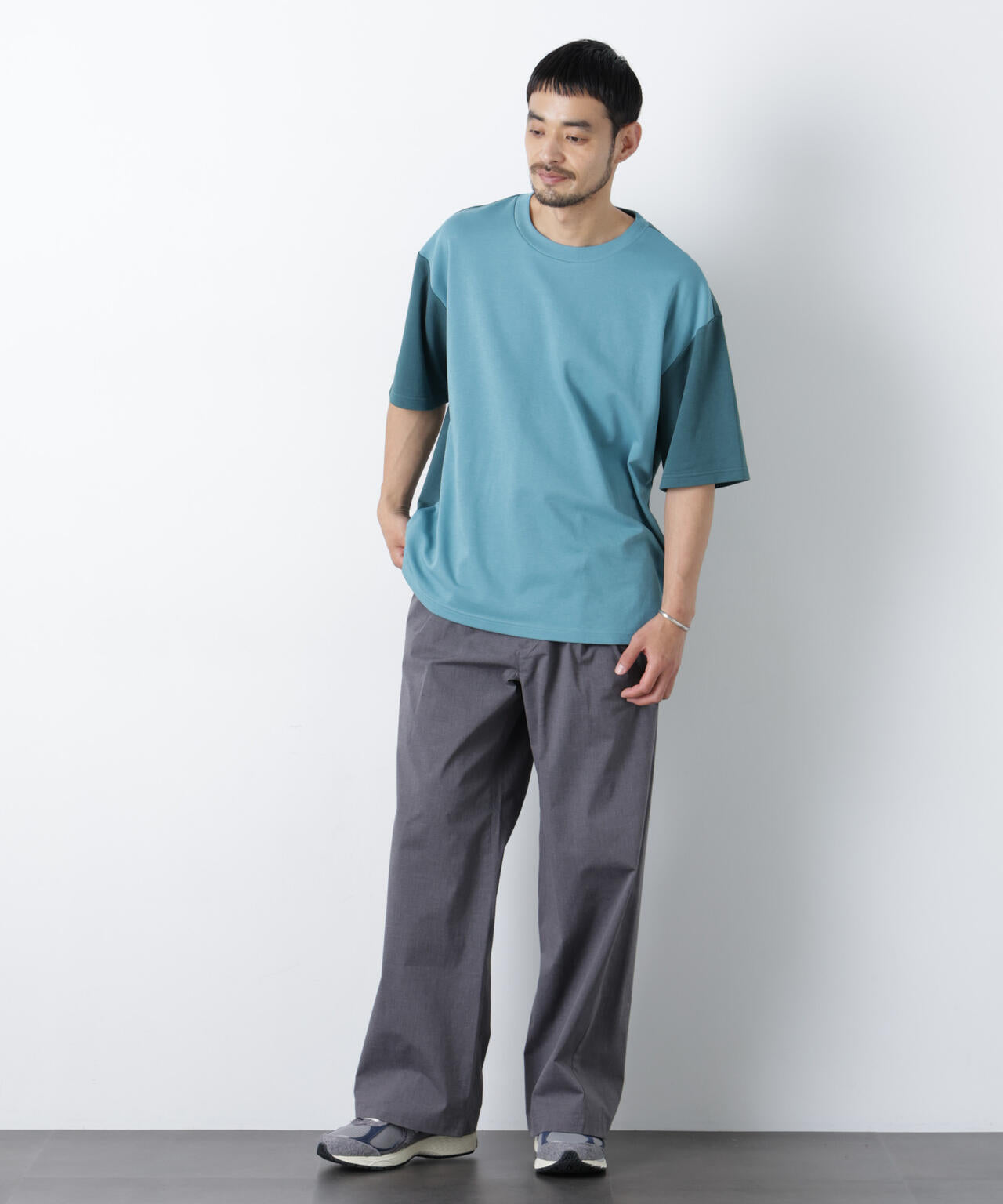 WEB限定/COOLMAX (R) バギーストレートスラックス