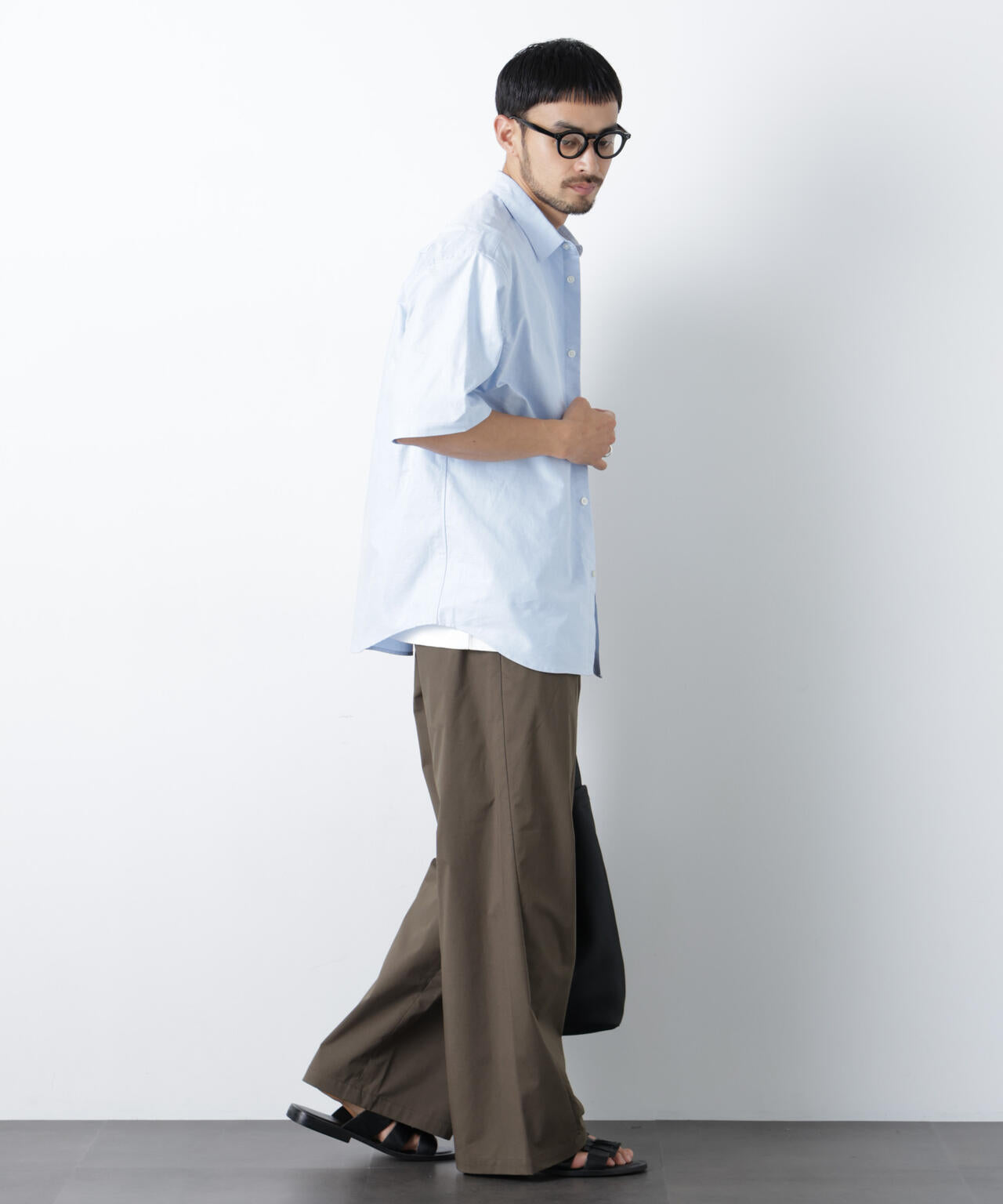 WEB限定/COOLMAX (R) バギーストレートスラックス