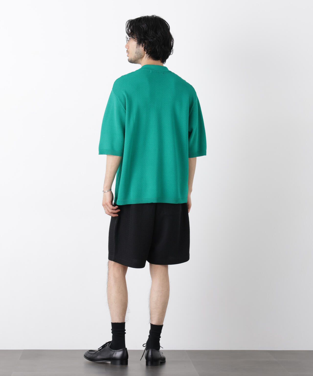 ジャガードニットソーショートパンツ（セットアップ可）
