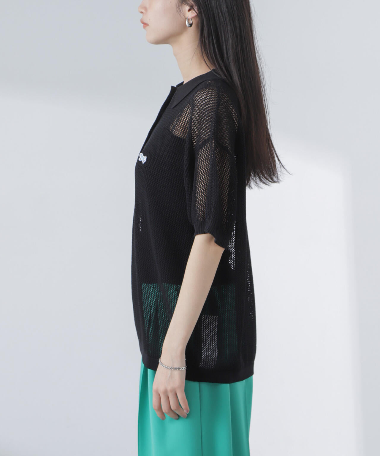PENNEYS/PENNEYS別注TheFOXメッシュポロニット