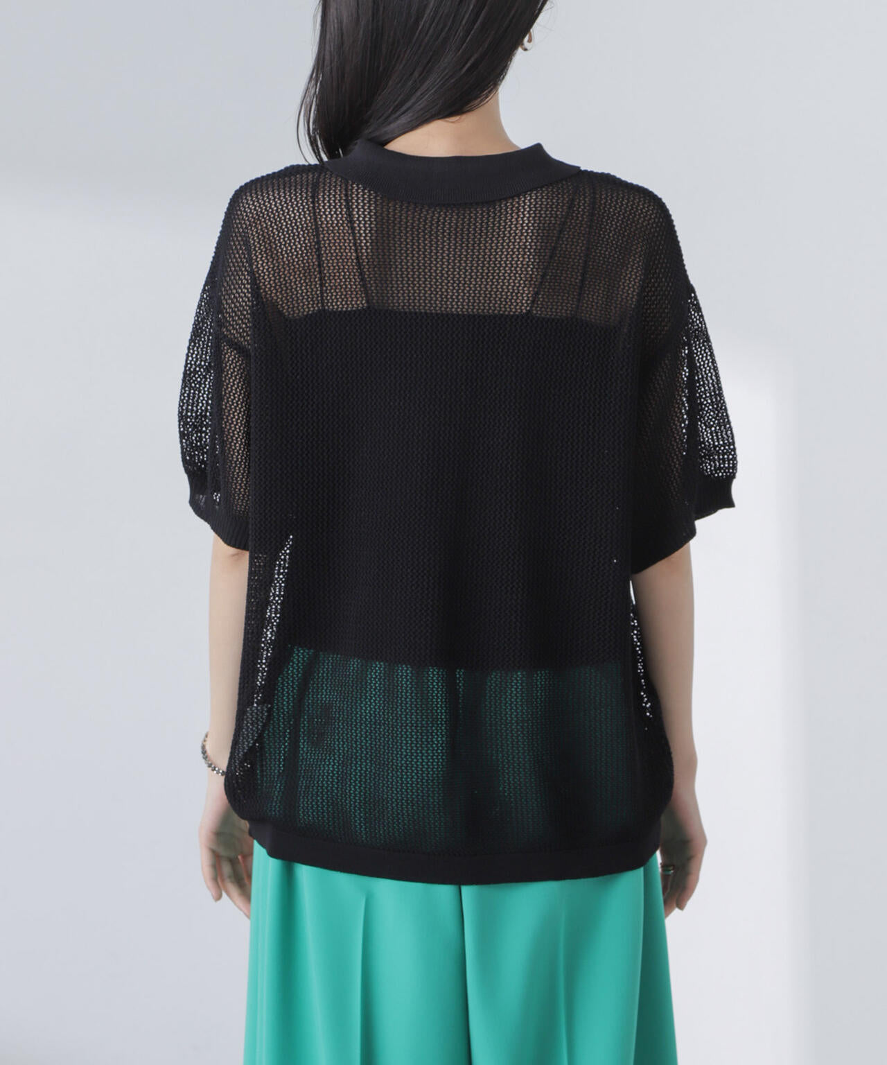 PENNEYS/PENNEYS別注TheFOXメッシュポロニット