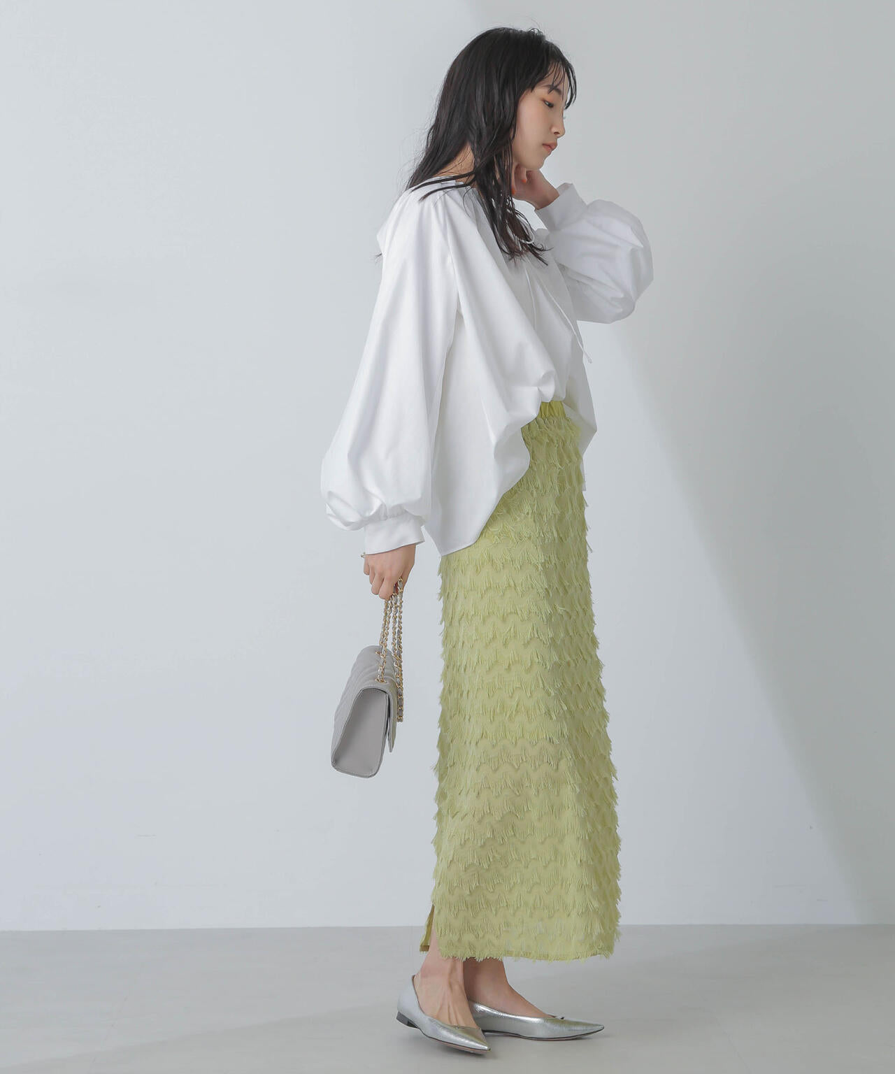 シャギーナロースカート