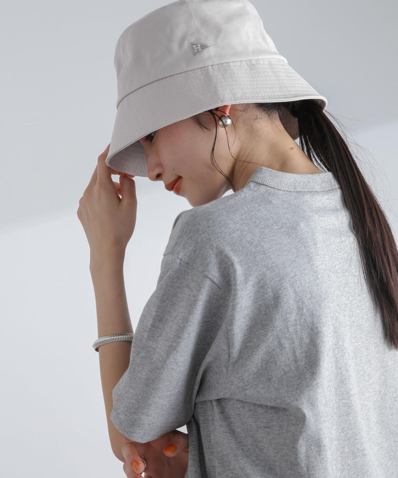 Healthknit/別注ツイルバケットハット