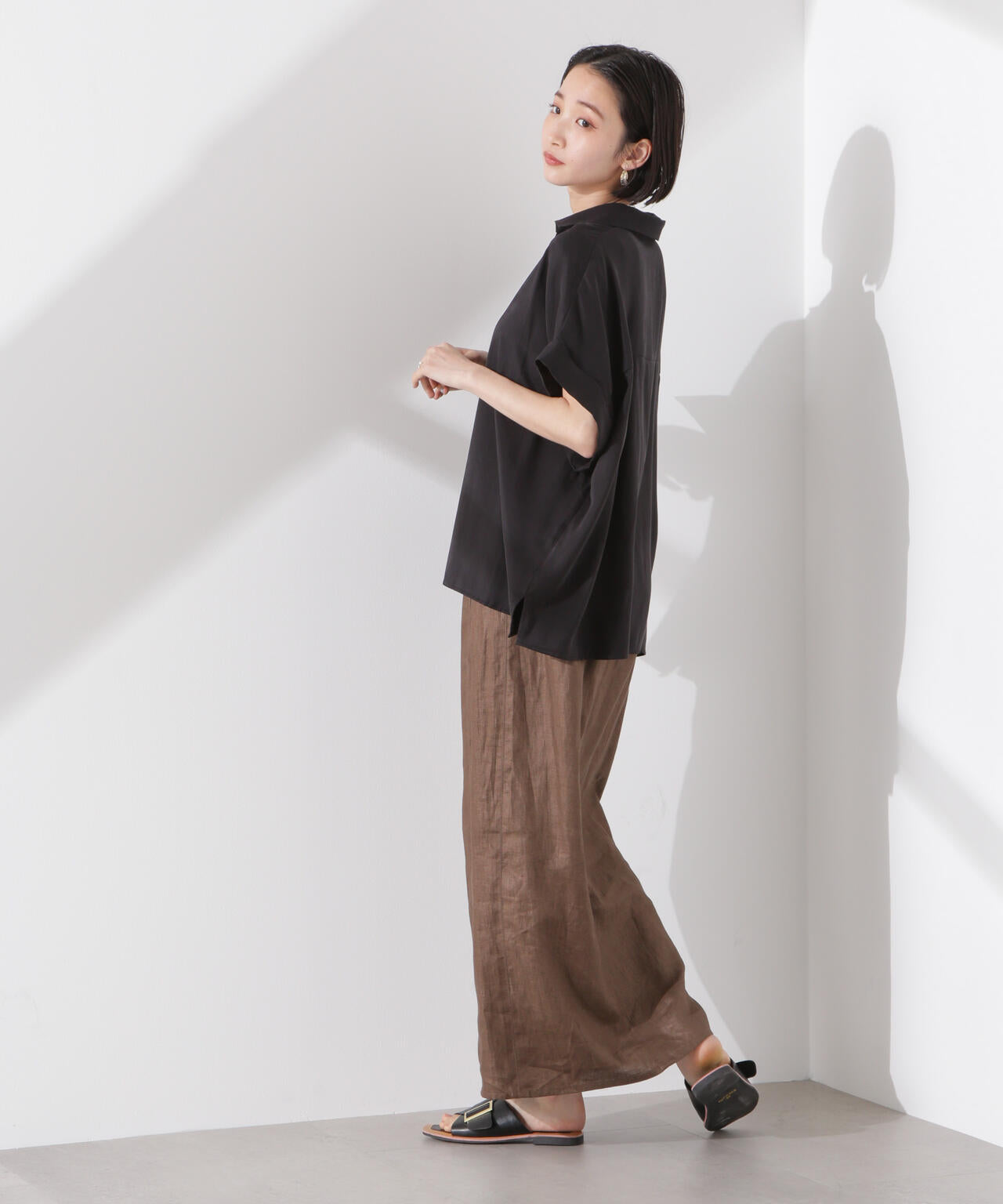 スキッパーワイドスリーブシャツ（セットアップ可）