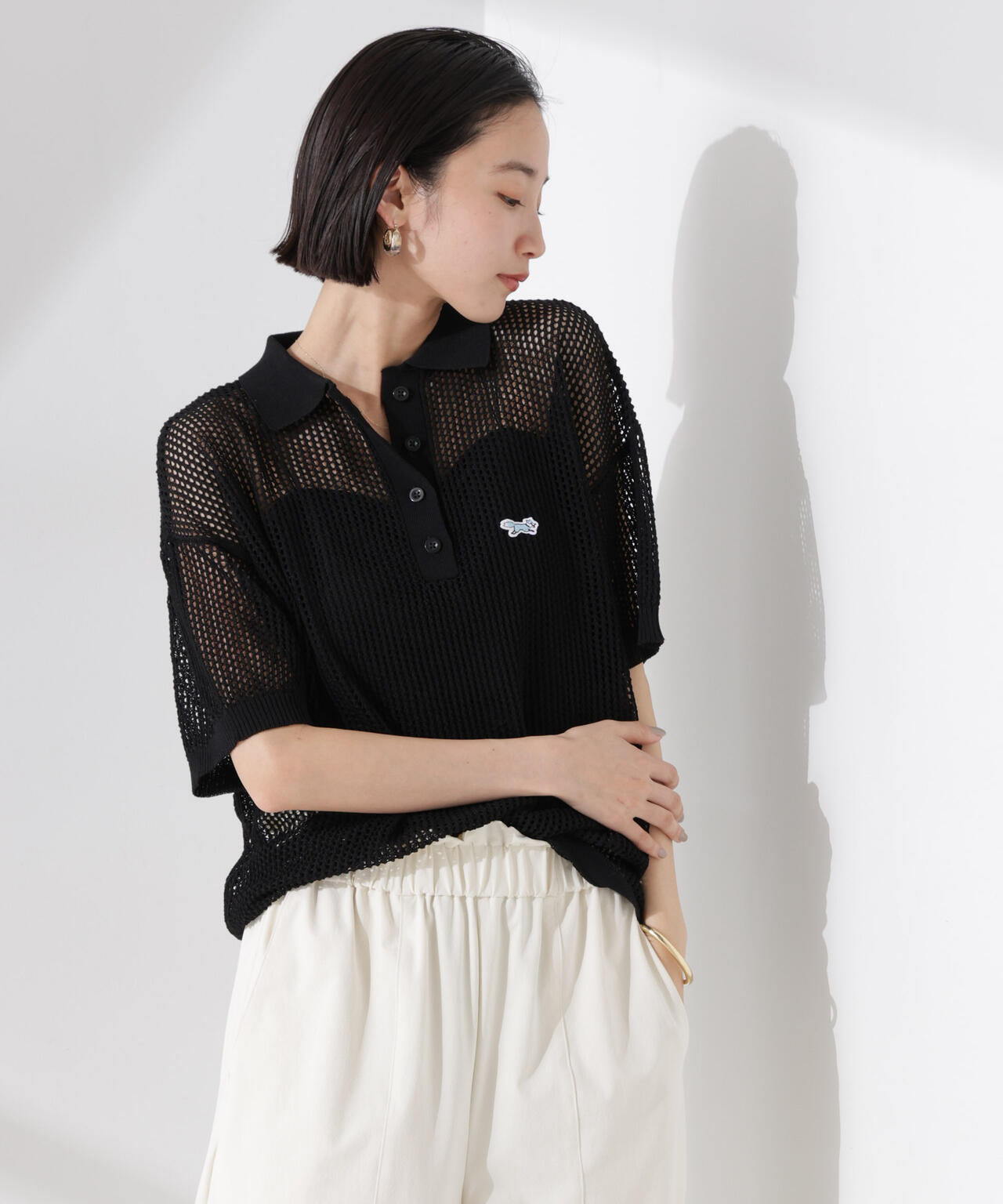 PENNEYS別注TheFOXメッシュポロニット