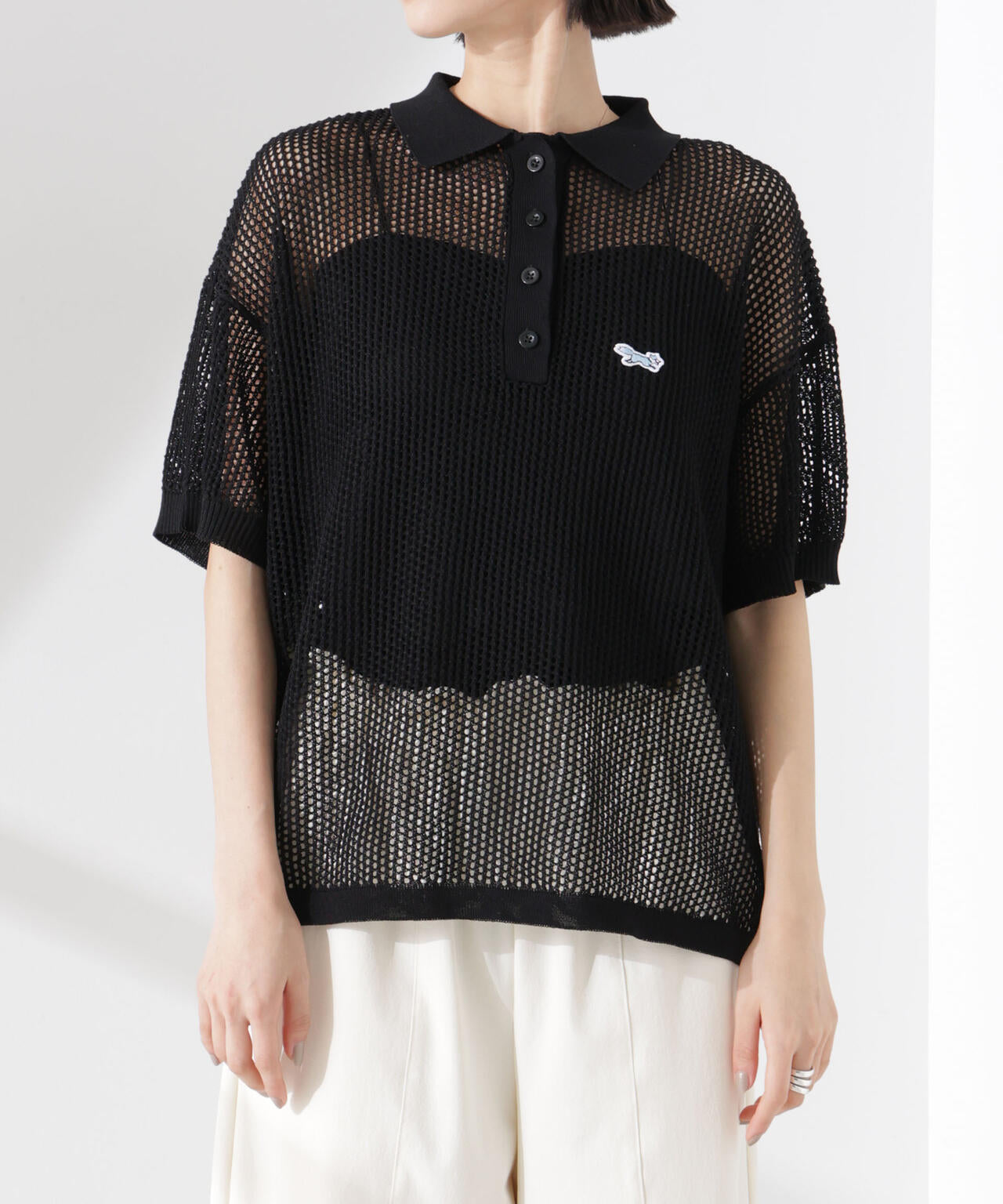 PENNEYS別注TheFOXメッシュポロニット