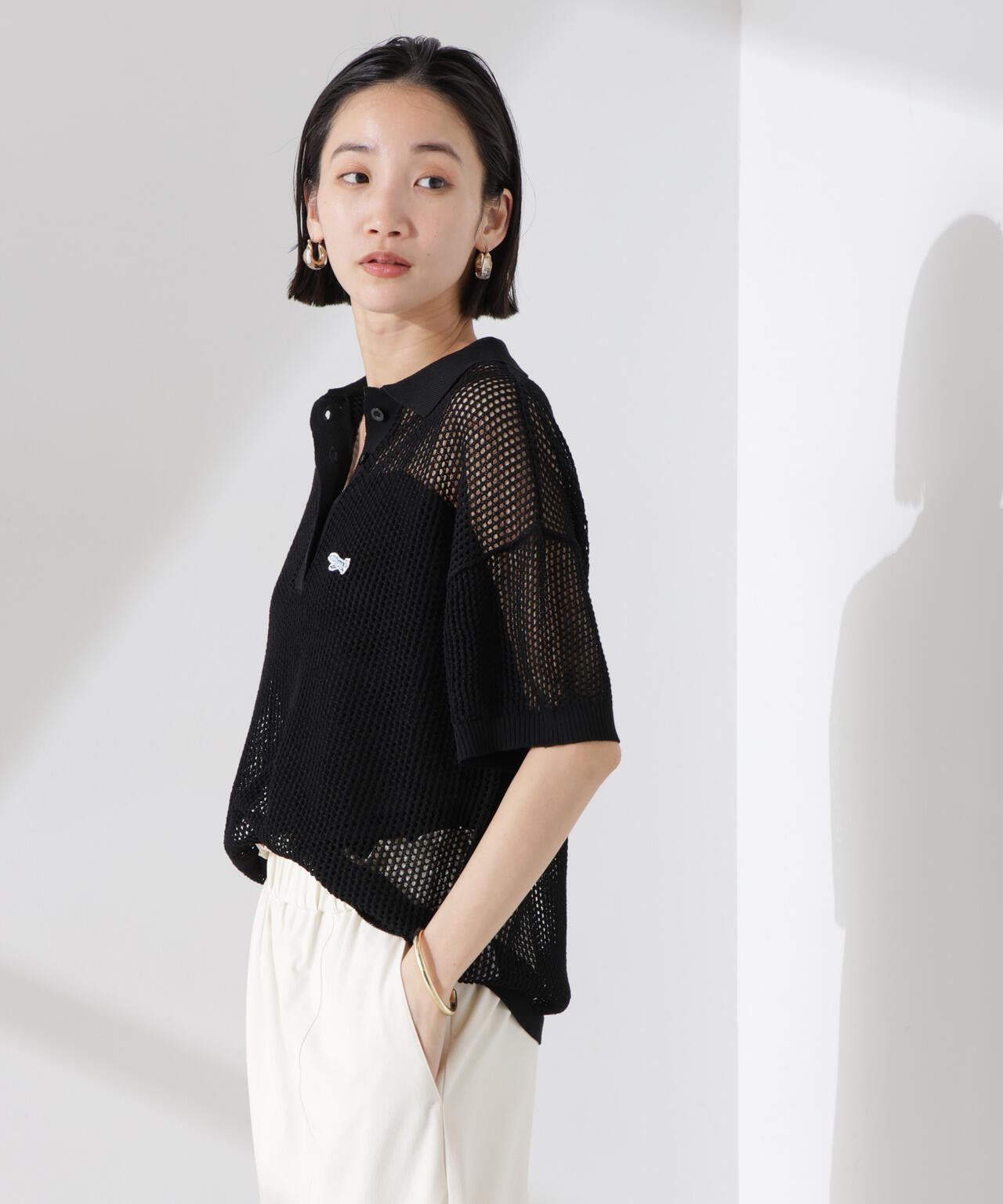 PENNEYS別注TheFOXメッシュポロニット