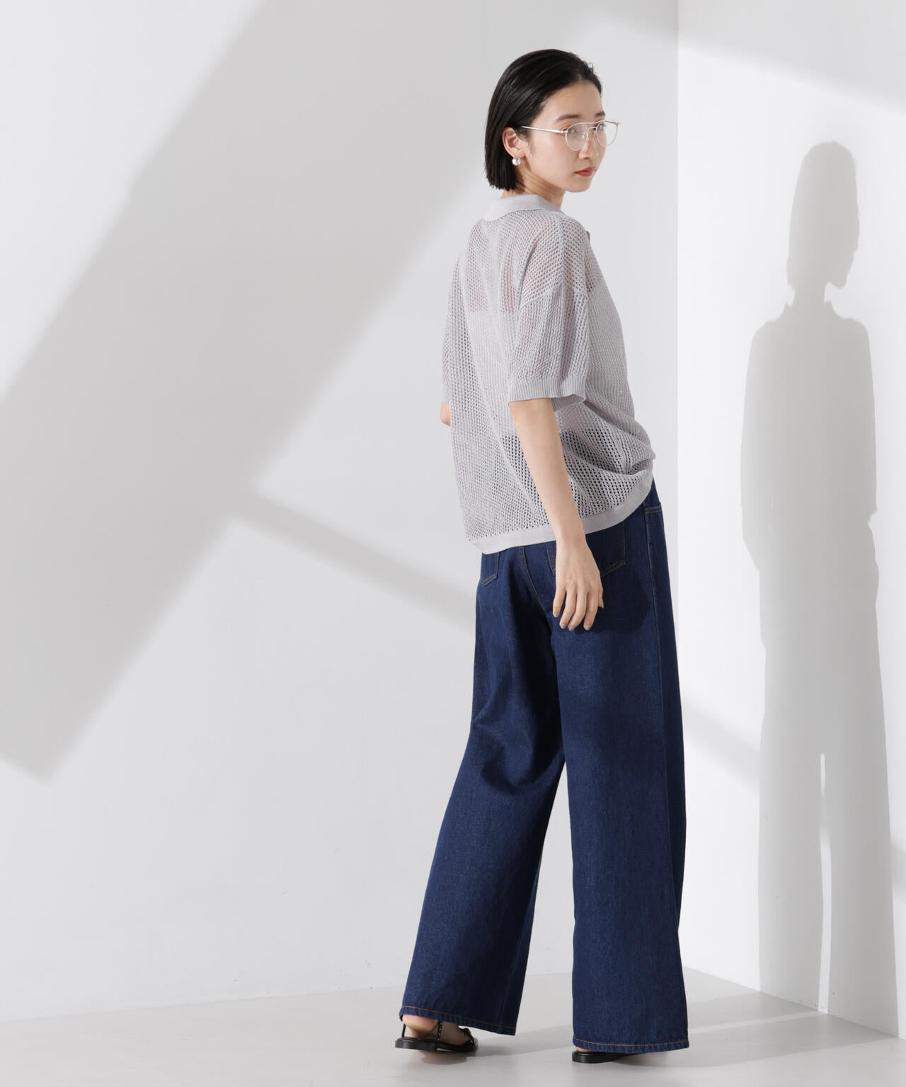 PENNEYS別注TheFOXメッシュポロニット