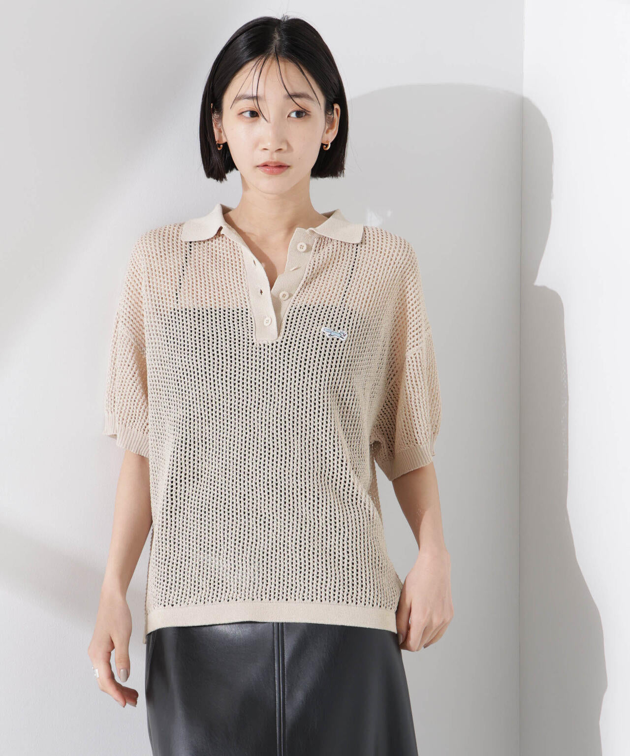 PENNEYS別注TheFOXメッシュポロニット
