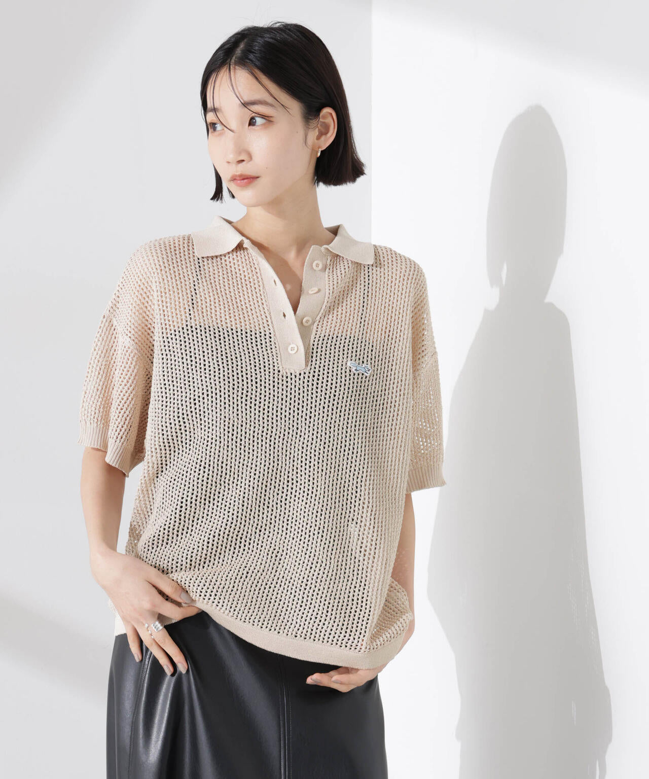 PENNEYS別注TheFOXメッシュポロニット