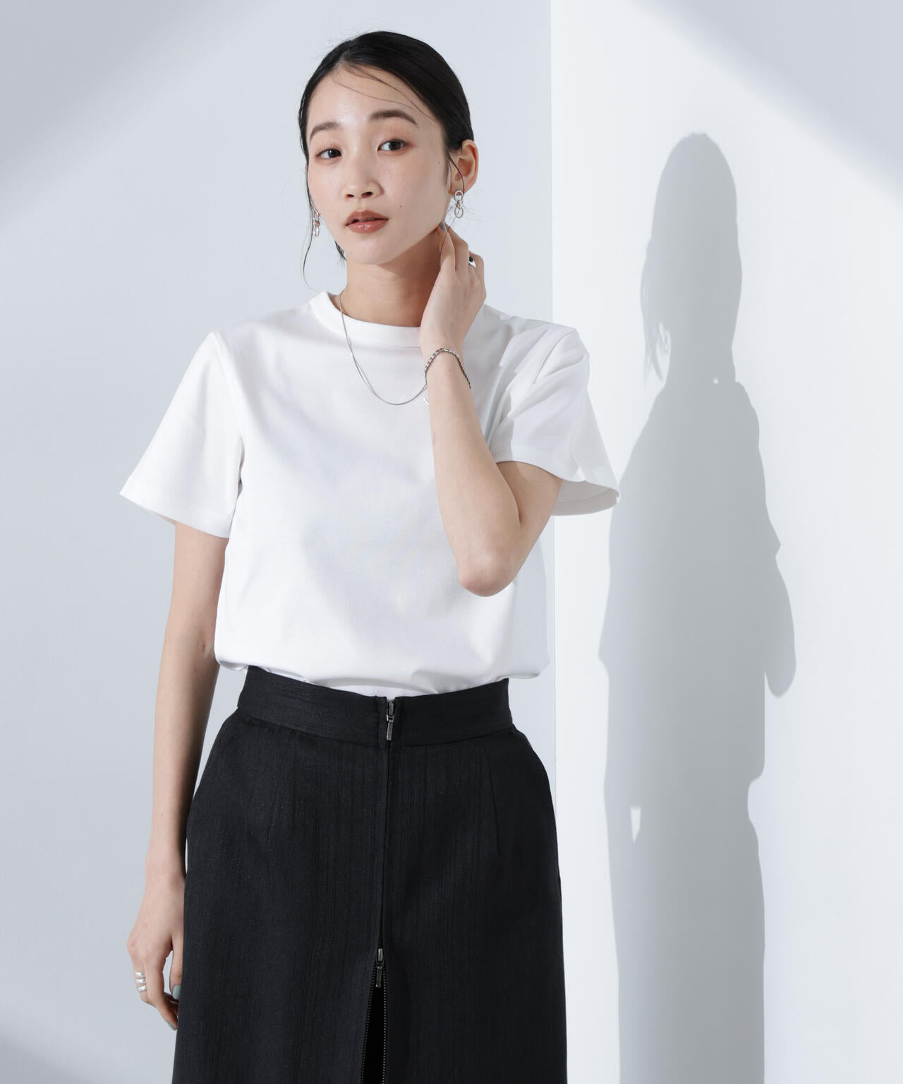 Anti SmellスムースシルケットクルーネックTシャツ