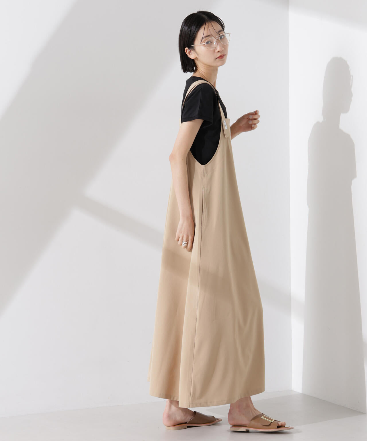 汗染み防止加工接触冷感フレンチスリーブTシャツ