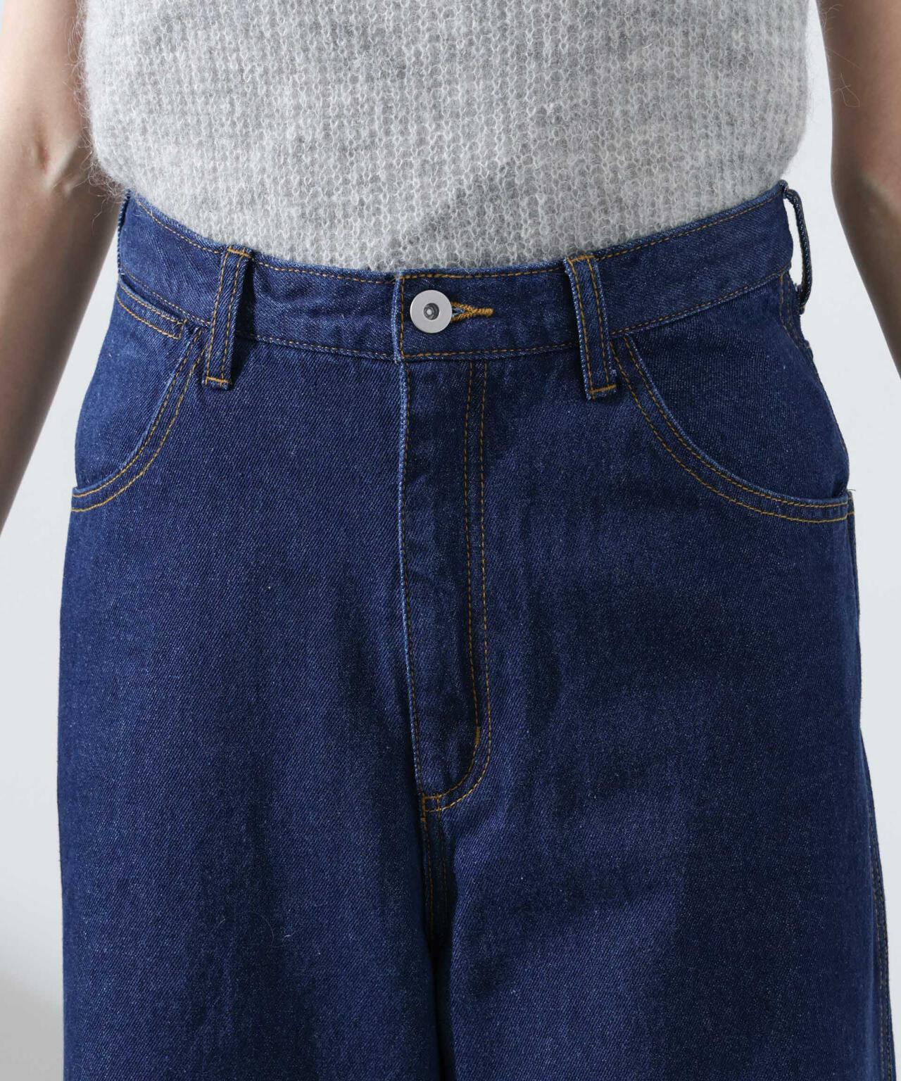 ワイドデニムパンツ（セットアップ可）