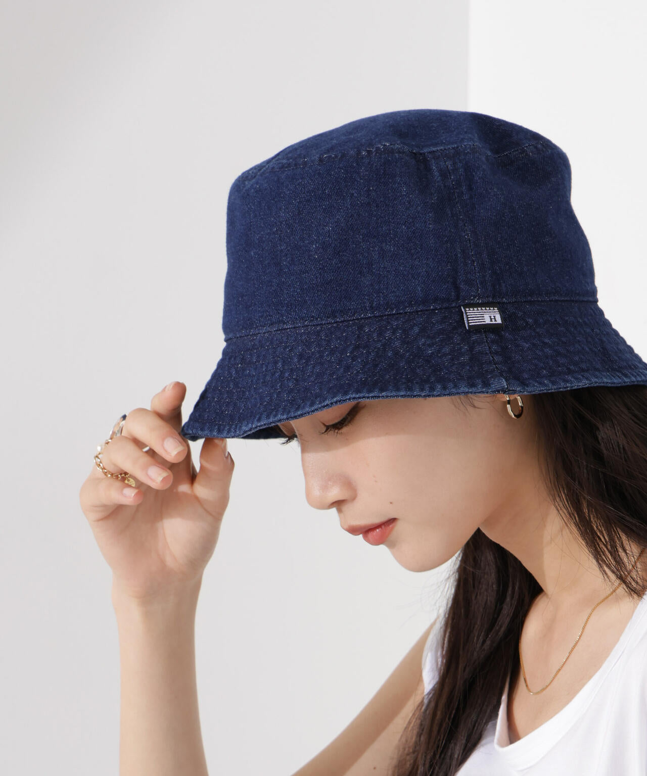 Healthknit/デニムバケットハット