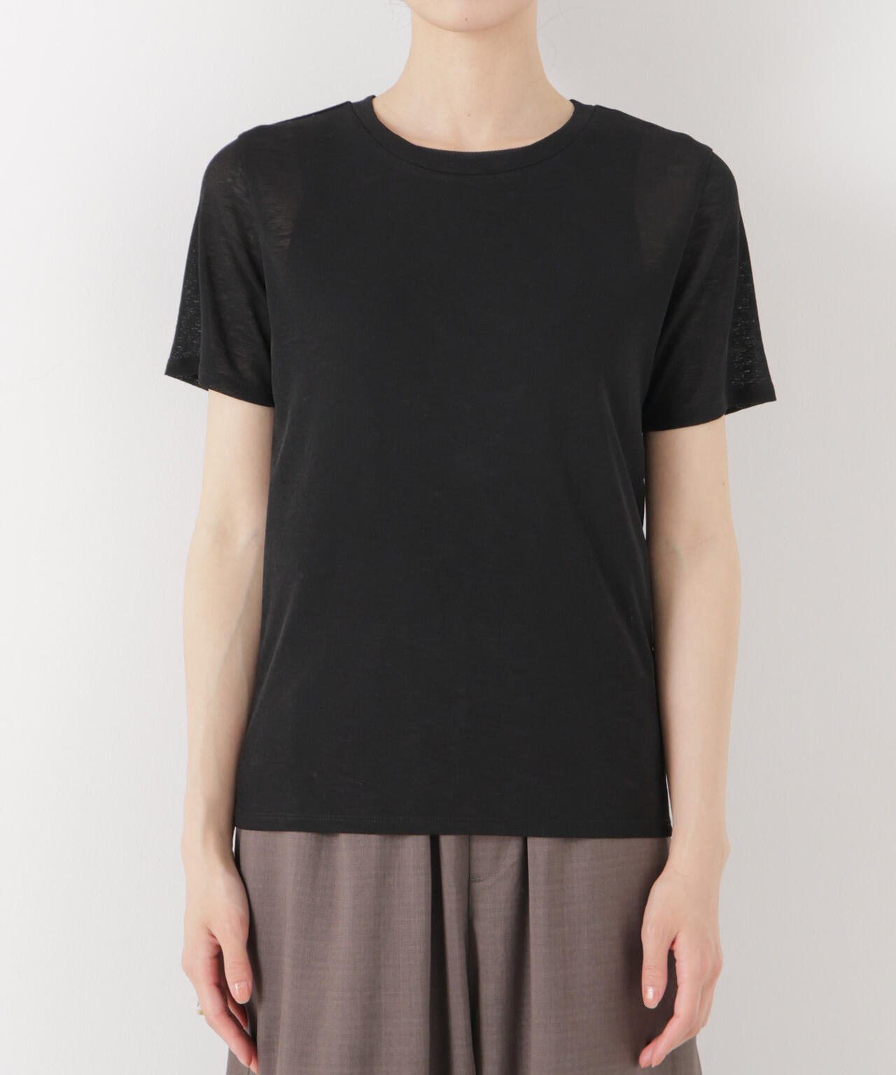 スラブシアー半袖Tシャツ