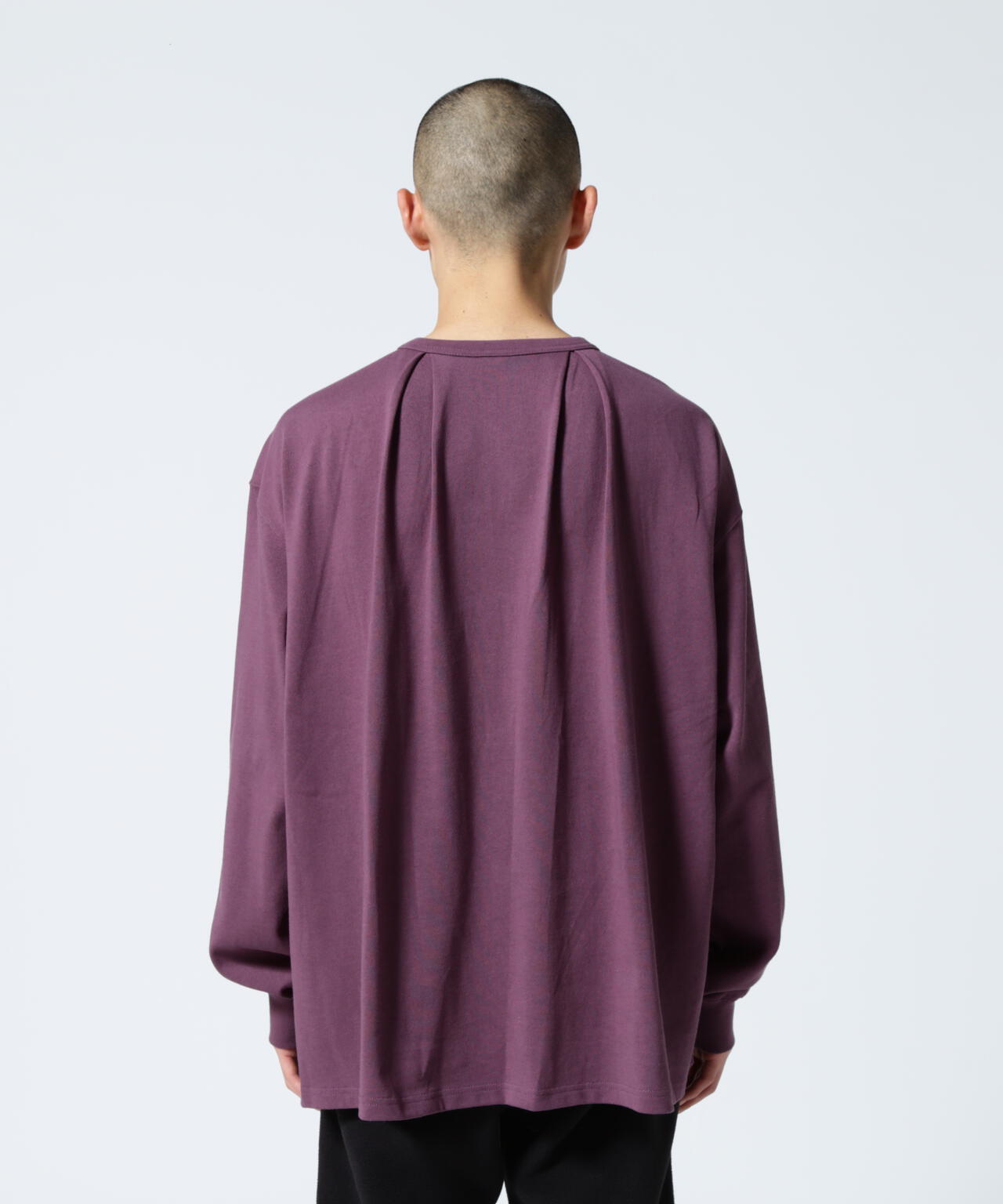 MANASTASH/マナスタッシュ　MS TUCK LONG SLEEVE TEE　タックロングスリーブティー