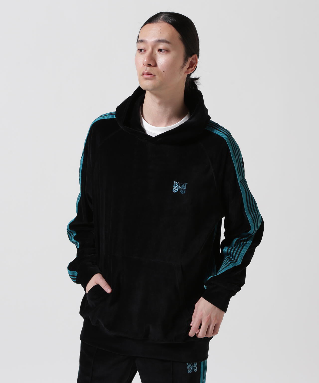 Needles/ニードルズ　TRACK HOODY - C/PE VELOUR