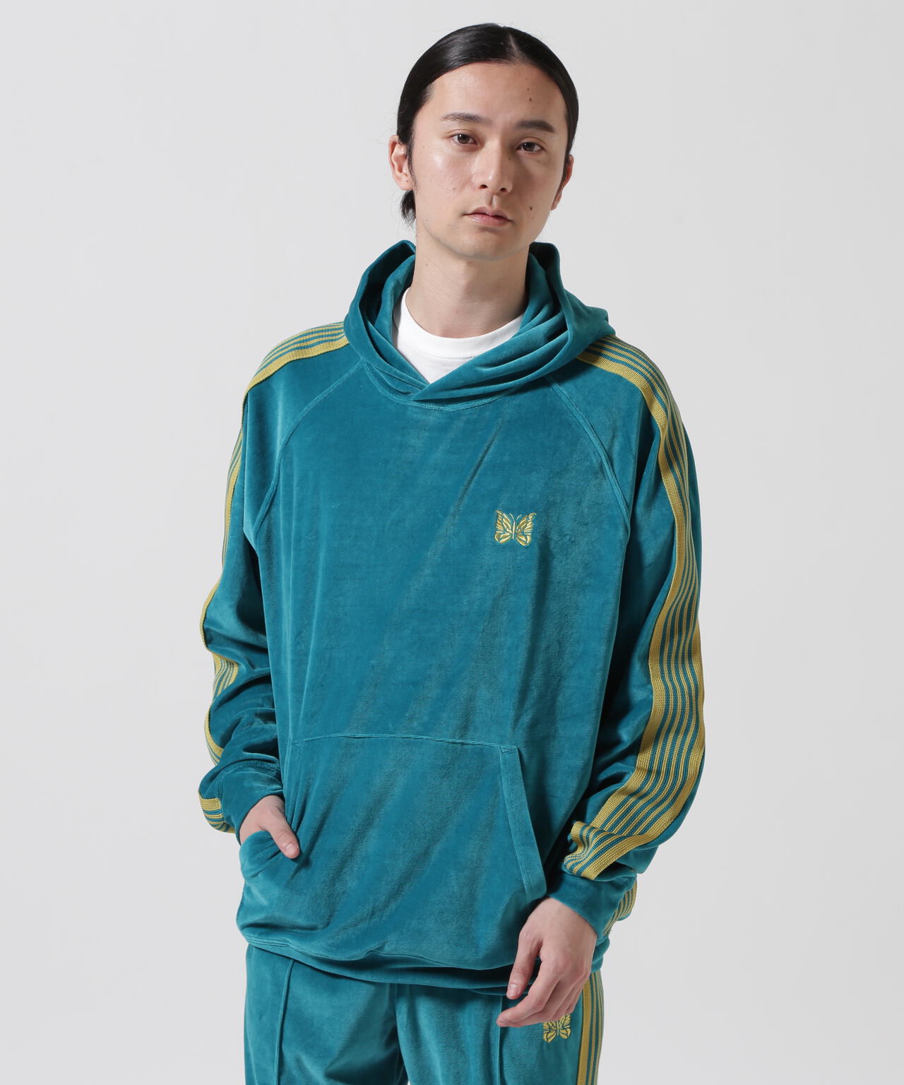 Needles/ニードルズ　TRACK HOODY - C/PE VELOUR