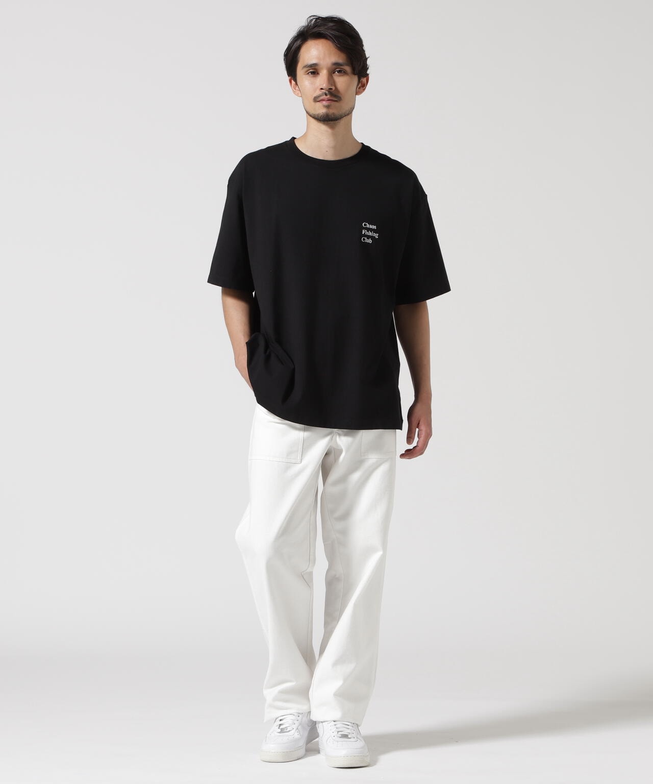 Chaos Fishing Club　LOGO CREW NECK T-SHIRT