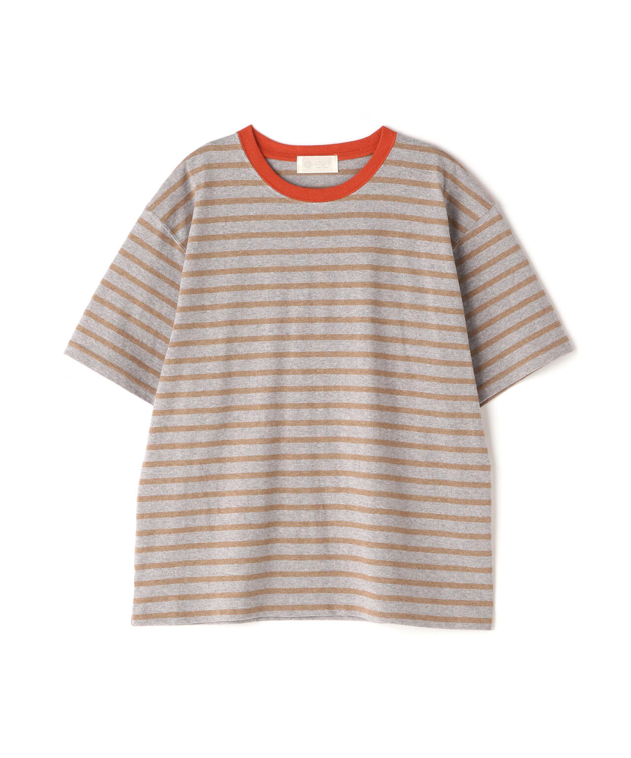 SOGLIA/ソリア　OPEN END BORDER TEE リンガーボーダーＴ