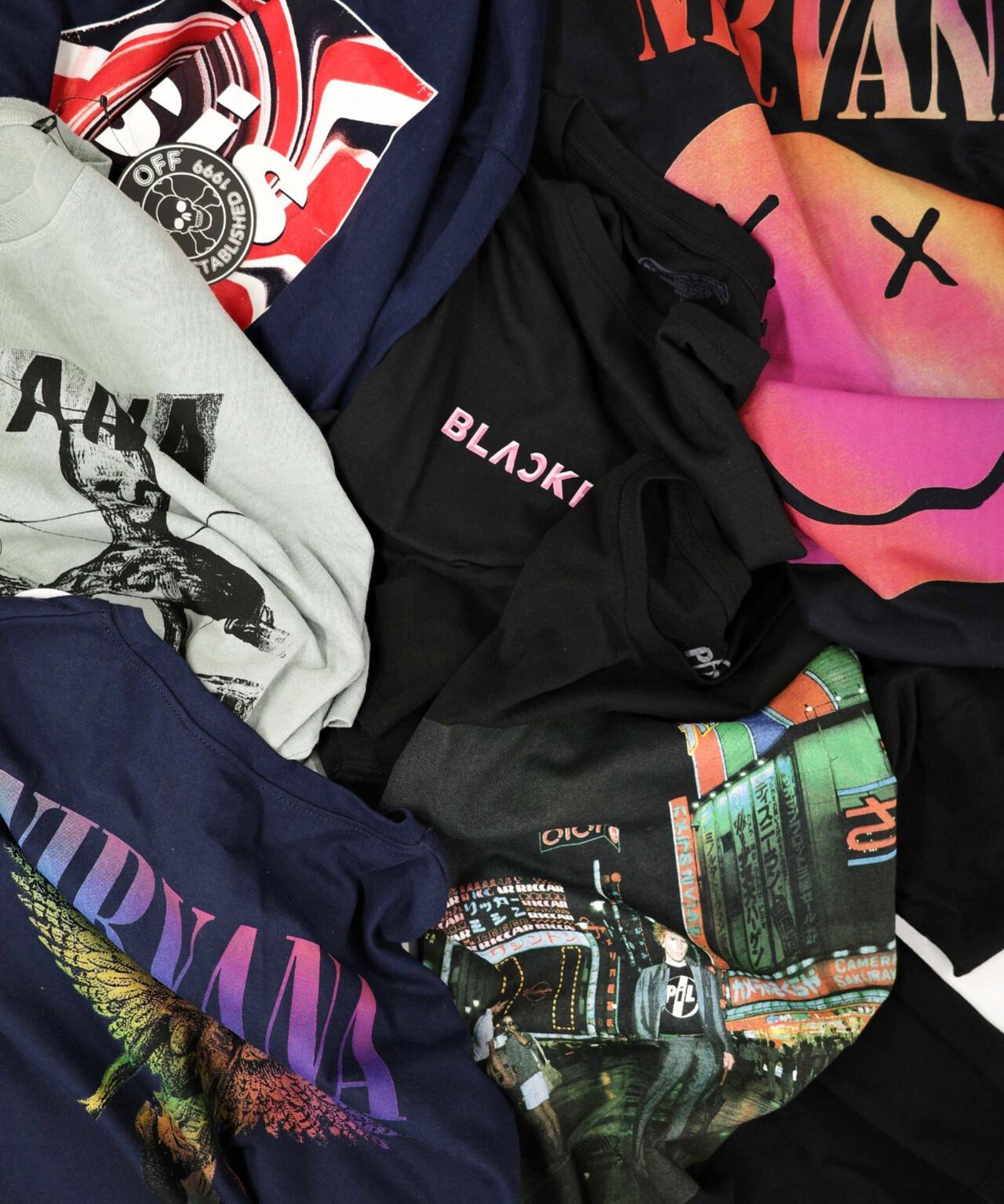 NIRVANA/ニルヴァーナ　GRADIENT HAPPY FACE L/S TEE　ロンT