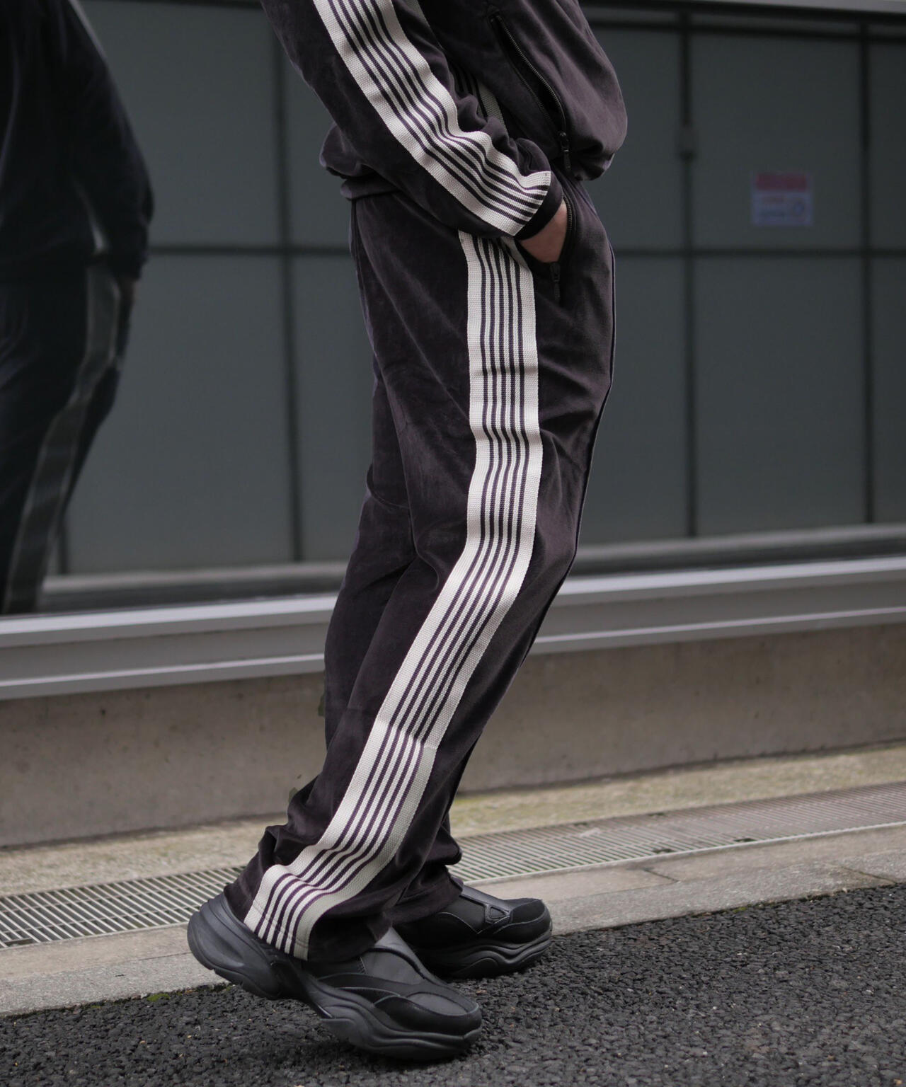 Needles/ニードルズ  Narrow Track Pant - C/PE Velour