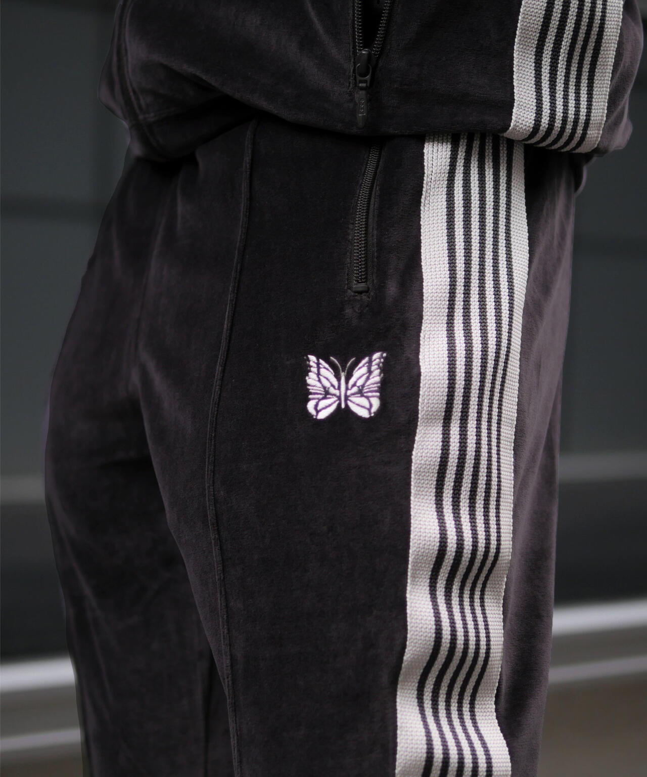 Needles/ニードルズ  Narrow Track Pant - C/PE Velour
