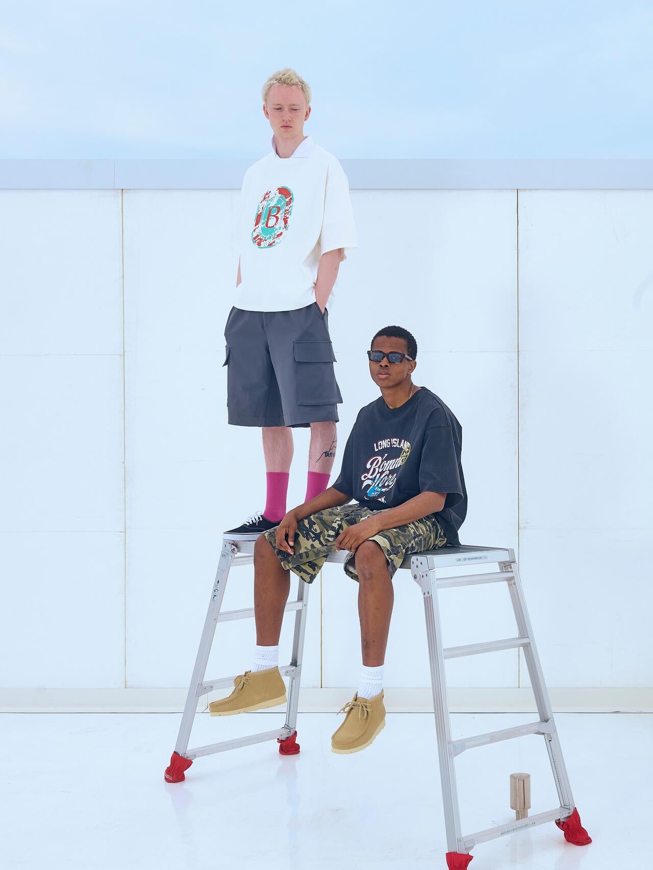B omnivore/ビーオムニボー　RIP STOP CARGO SHORTS リップストップカーゴショーツ