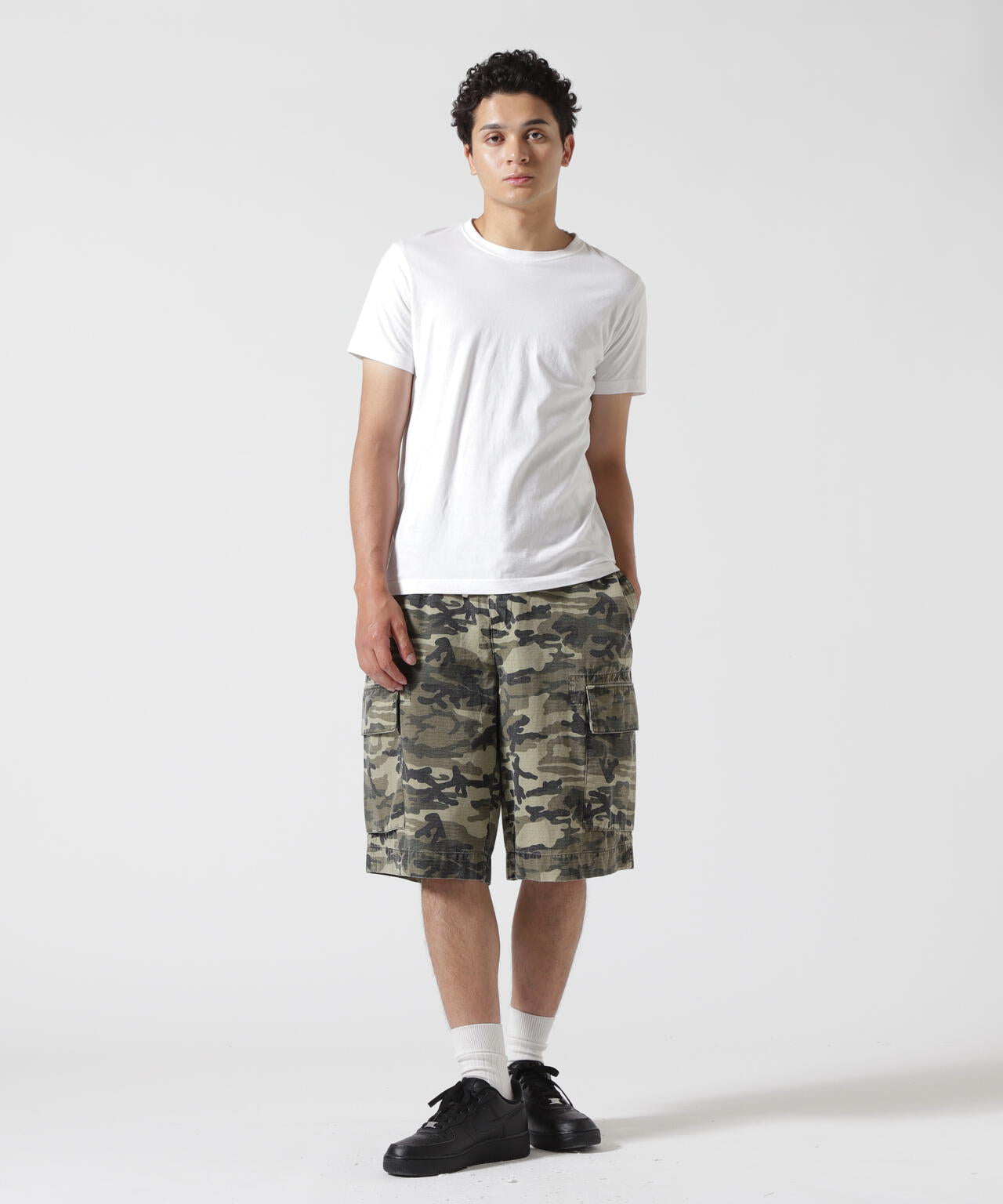B omnivore/ビーオムニボー　RIP STOP CARGO SHORTS リップストップカーゴショーツ