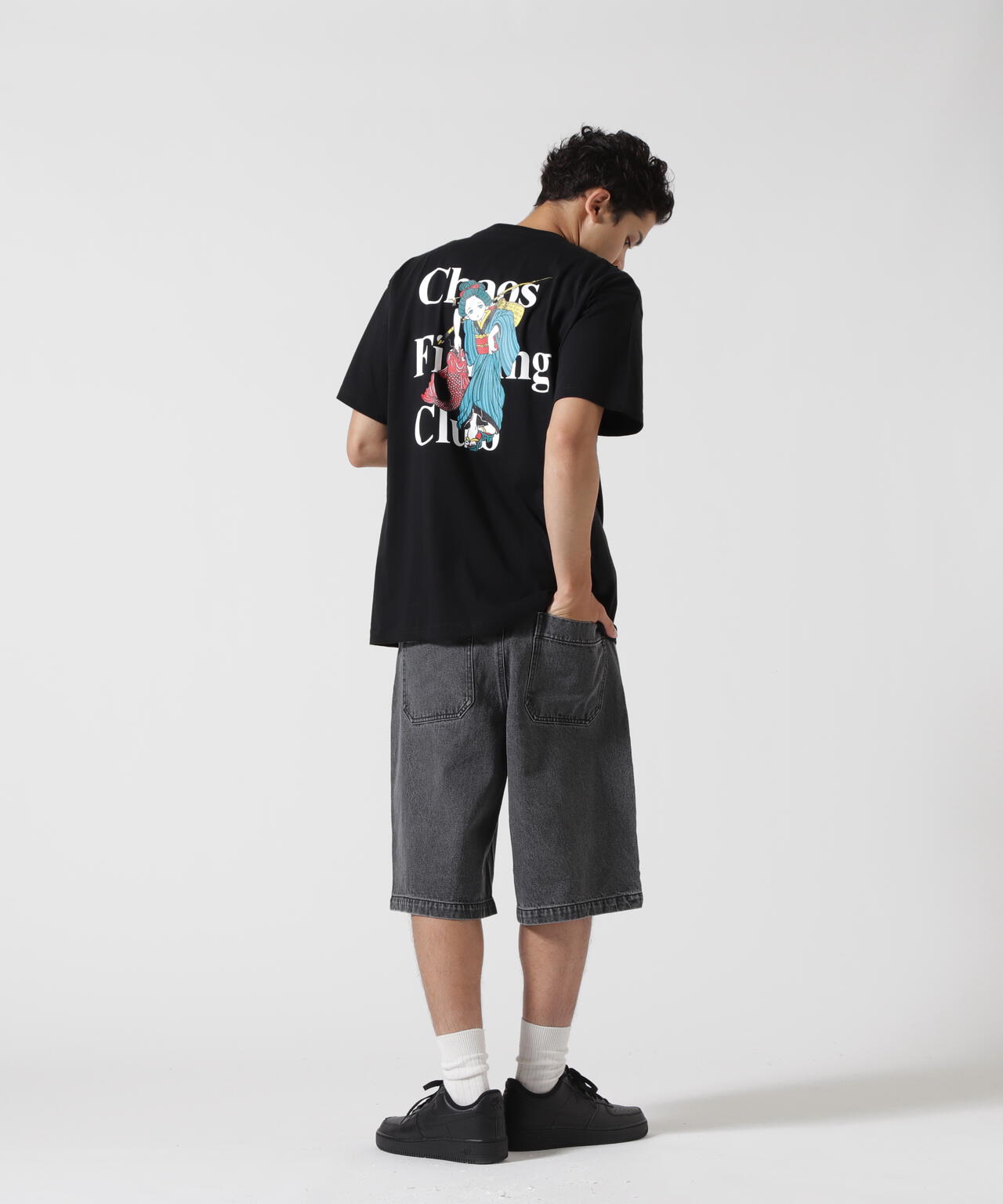 B omnivore/ビーオムニボー　DENIM BELT SHORTS デニムベルトショーツ