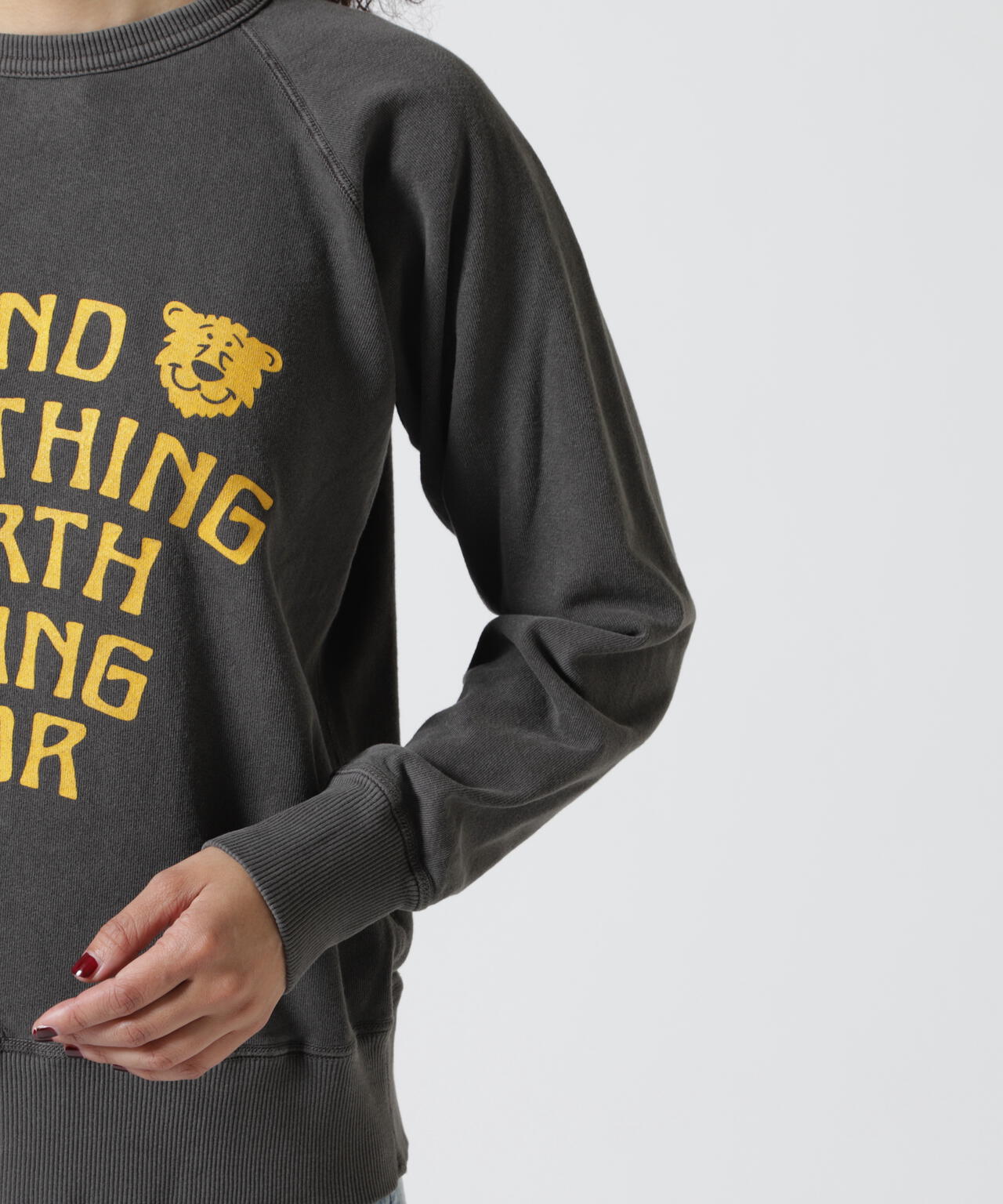 MIXTA/ミクスタ  MIXTIGER CREW NECK SWEAT RAGRAN