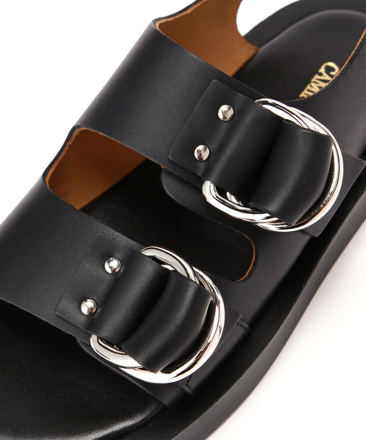 CAMINANDO/カミナンド  DOUBLE RING PLATFORM SANDALS
