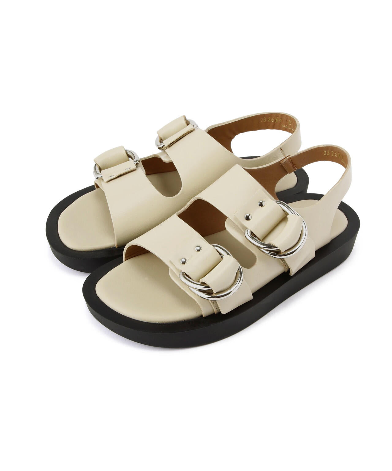 CAMINANDO/カミナンド  DOUBLE RING PLATFORM SANDALS