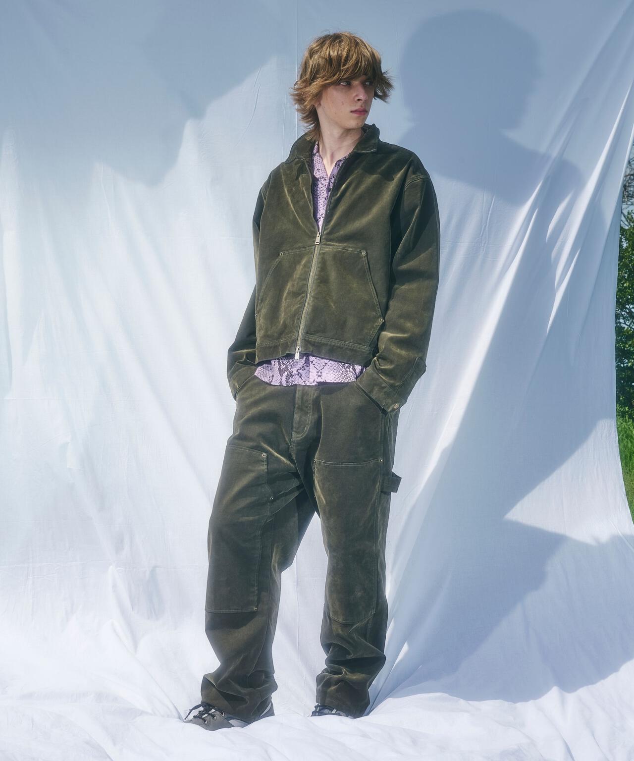 B omnivore/ビーオムニボー  FLOCKY DENIM PANT フロッキーデニムパンツ