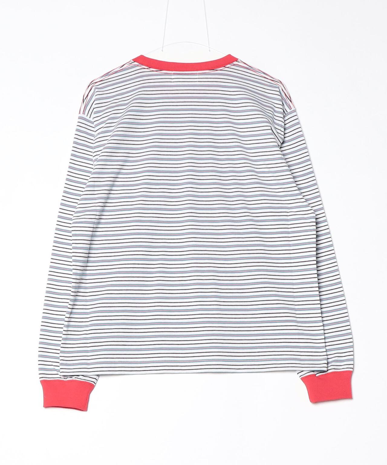 SOGLIA/ソリア　OPEN END MULTI BORDER L/S TEE　ボーダーＴ