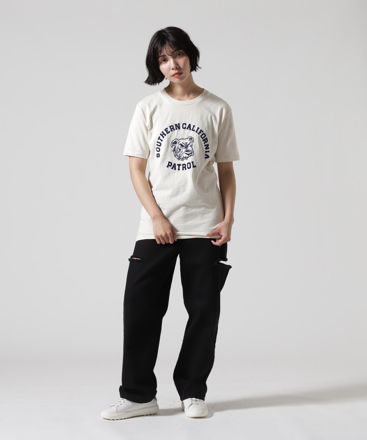 MIXTA/ミクスタ　CREW NECK SO CAL DOG　Ｔシャツ